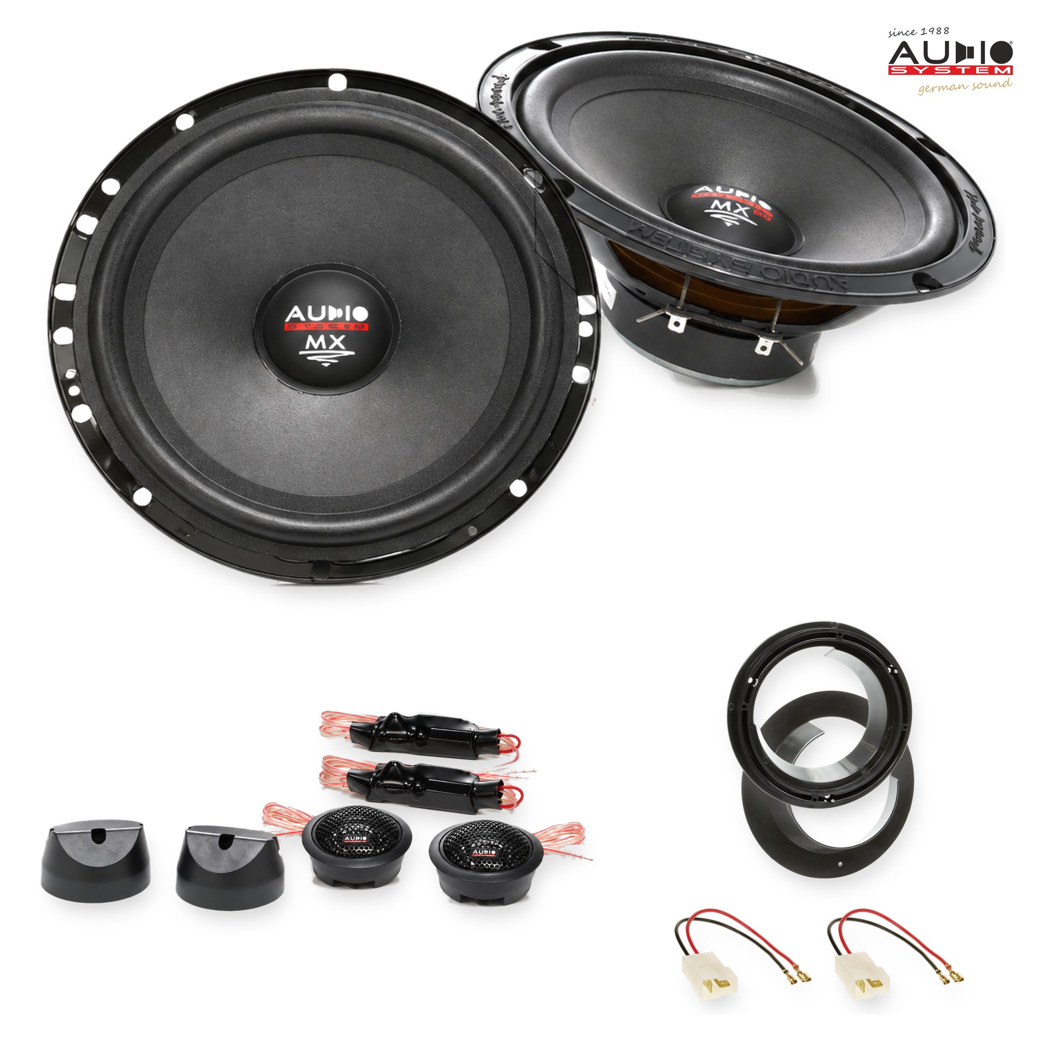 Pachet difuzoare dedicate Fiat Sedici (FY) 2009-2014 - Audio System MX EVO 165 mm