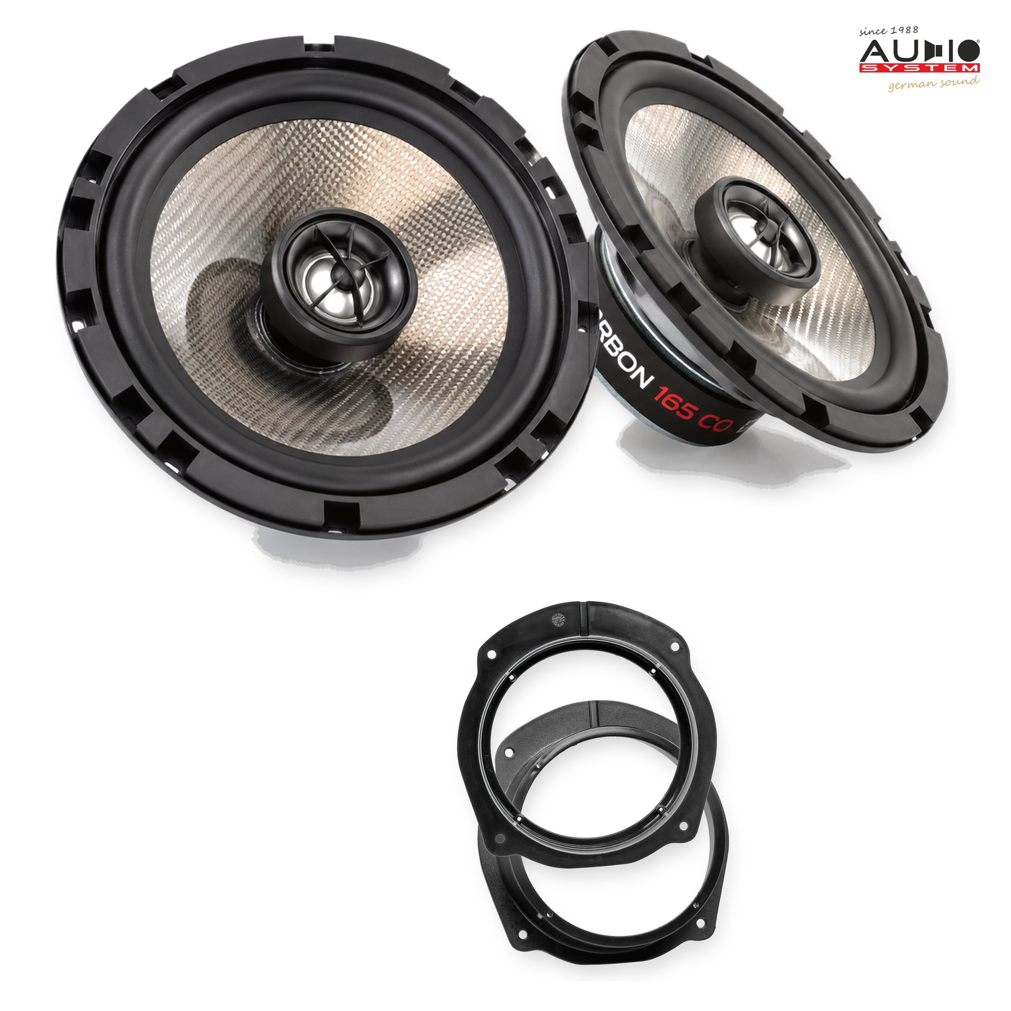 Pachet difuzoare dedicate Fiat Stilo (192) 2001-2008 - Audio System CARBON 165 mm