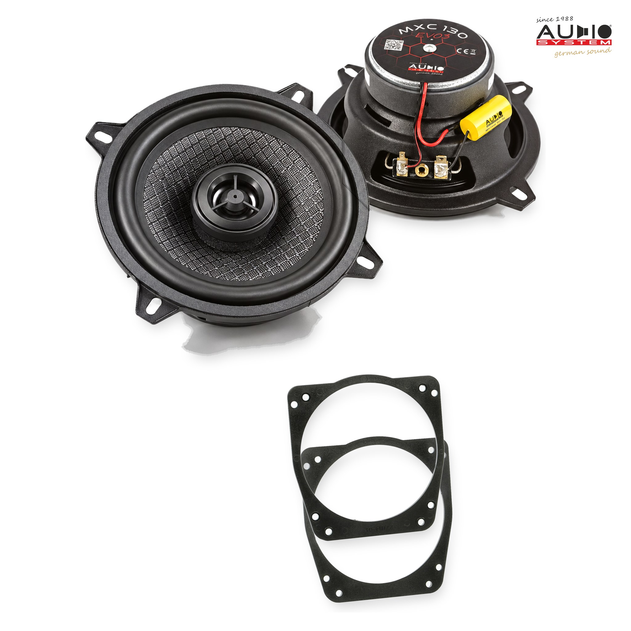 Pachet difuzoare dedicate Ford Fiesta (MK3/MK4/MK5) 1989-2001 - Audio System MXC EVO 130 mm