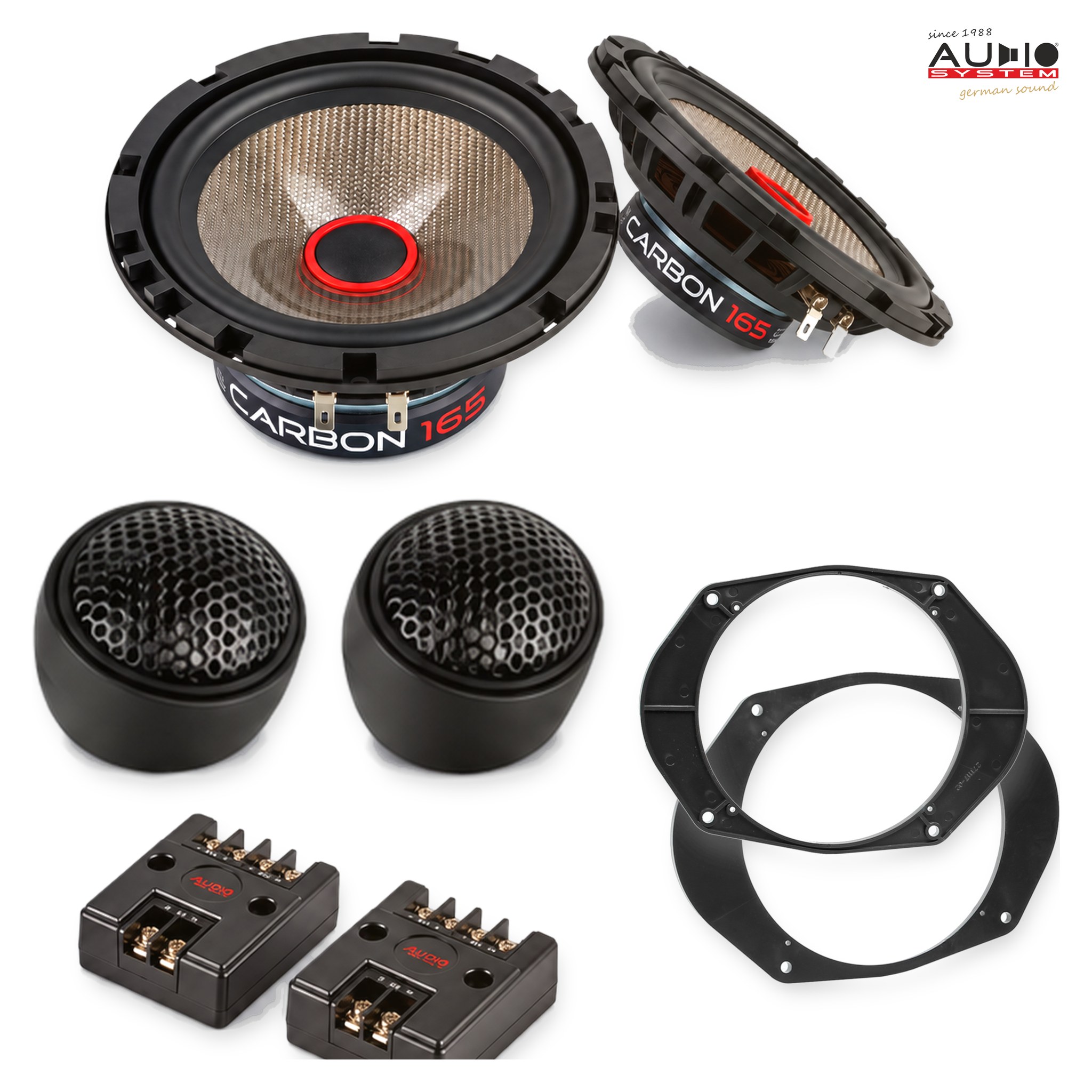 Pachet difuzoare dedicate Ford Focus (DAW/DFW/DNW) 1998-2004 - Audio System CARBON 165 mm