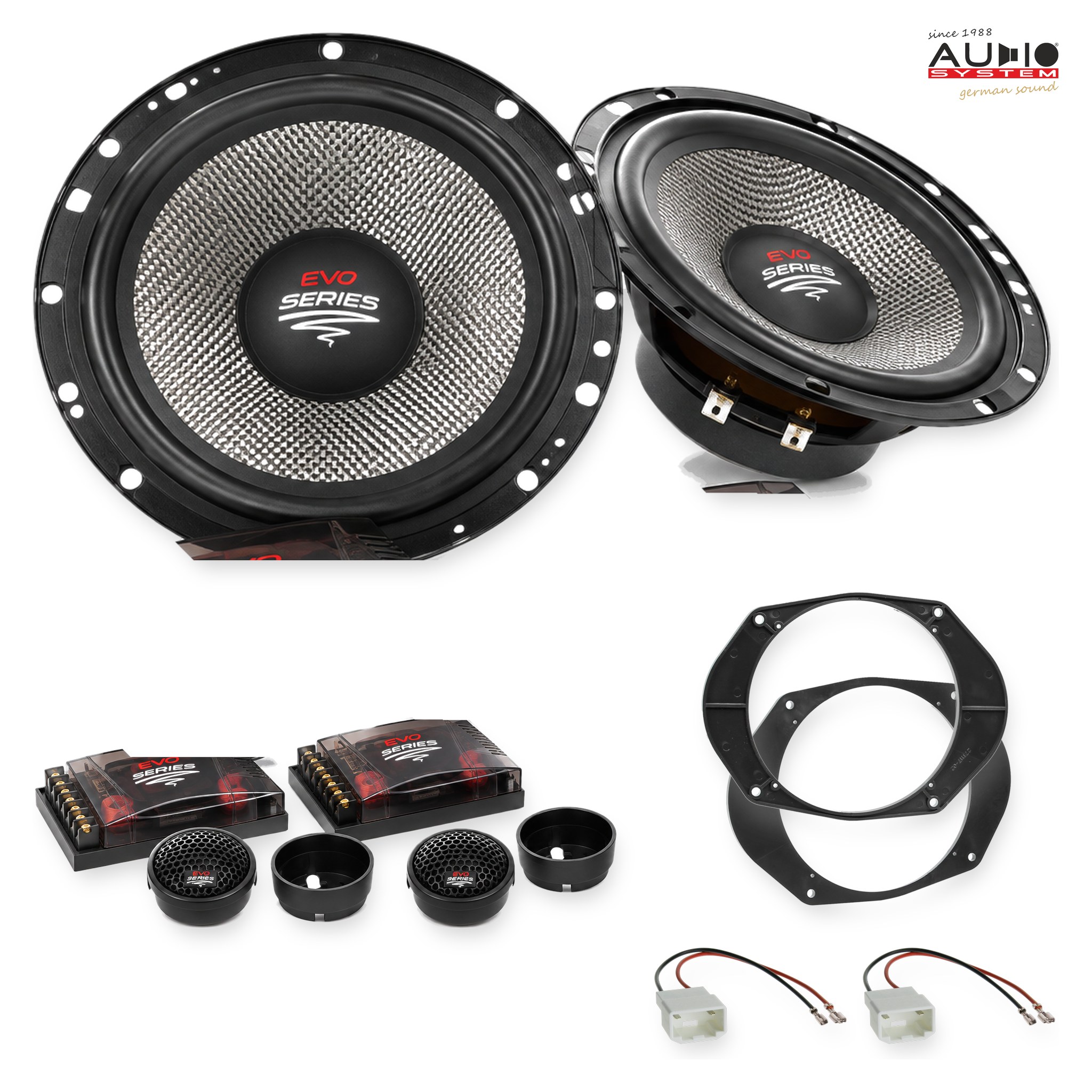 Pachet difuzoare dedicate Ford Fusion (JU2) 2002-2012 - Audio System RADION EVO 2 165 mm