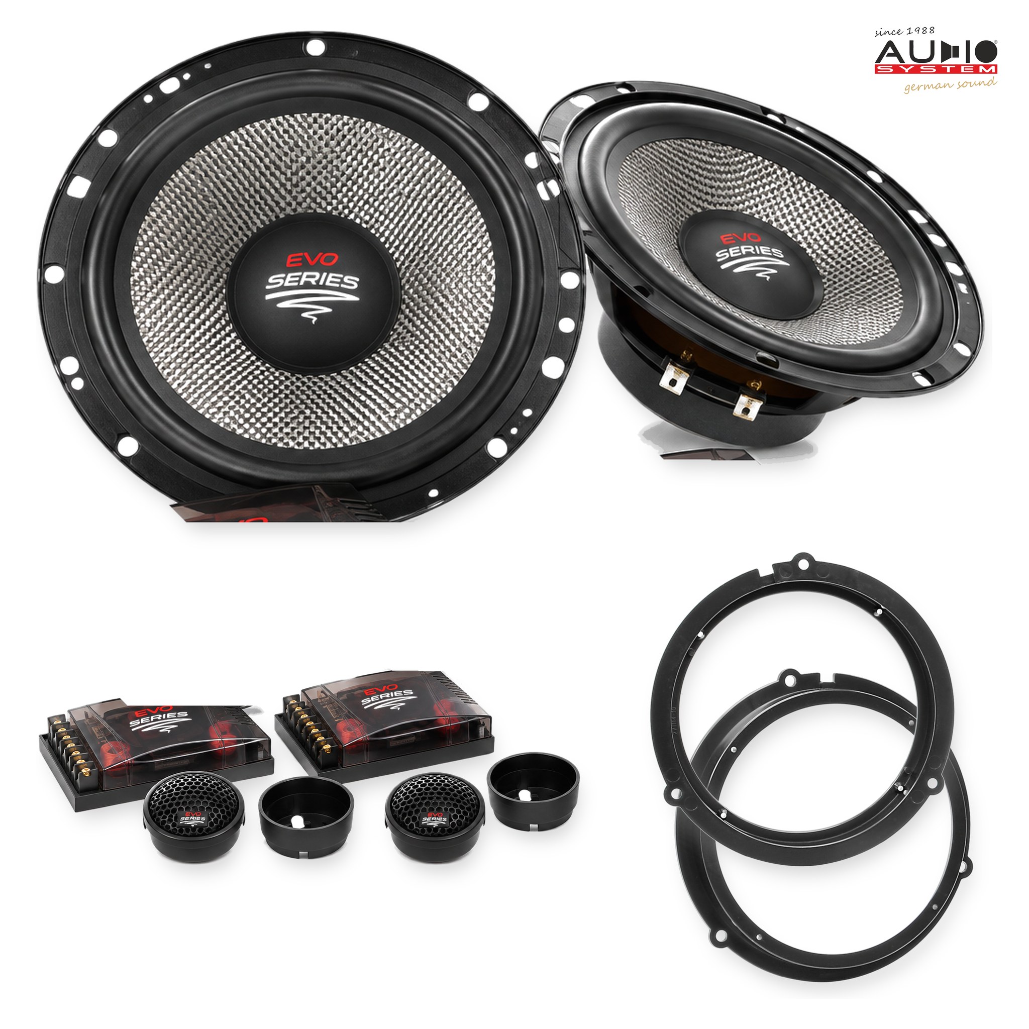 Pachet difuzoare dedicate Ford Transit Connect (2G-Typ LWB) 2013-2021 - Audio System RADION EVO 2 165 mm