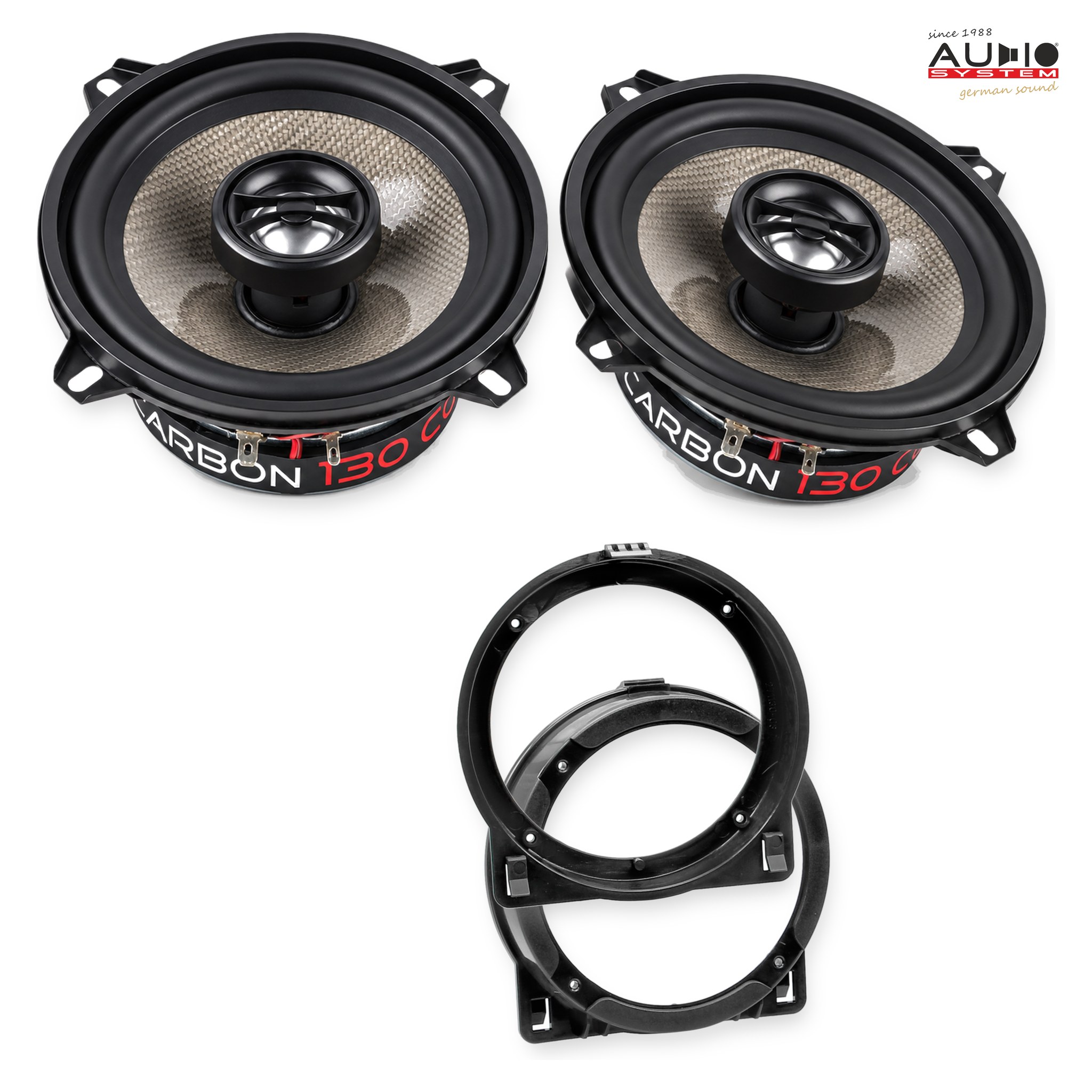 Pachet difuzoare dedicate Honda Civic Hybrid (FD) 2004-2006 - Audio System CARBON 130 mm