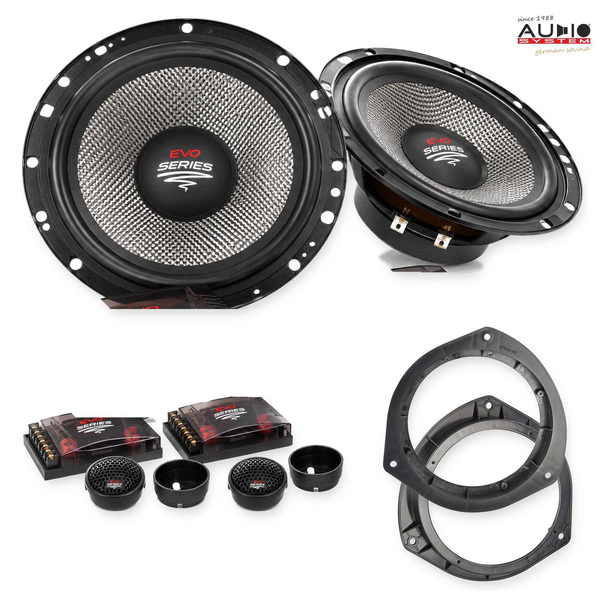 Pachet difuzoare dedicate Hyundai Bayon (BC3) 2021-2022 - Audio System RADION EVO 2 165 mm