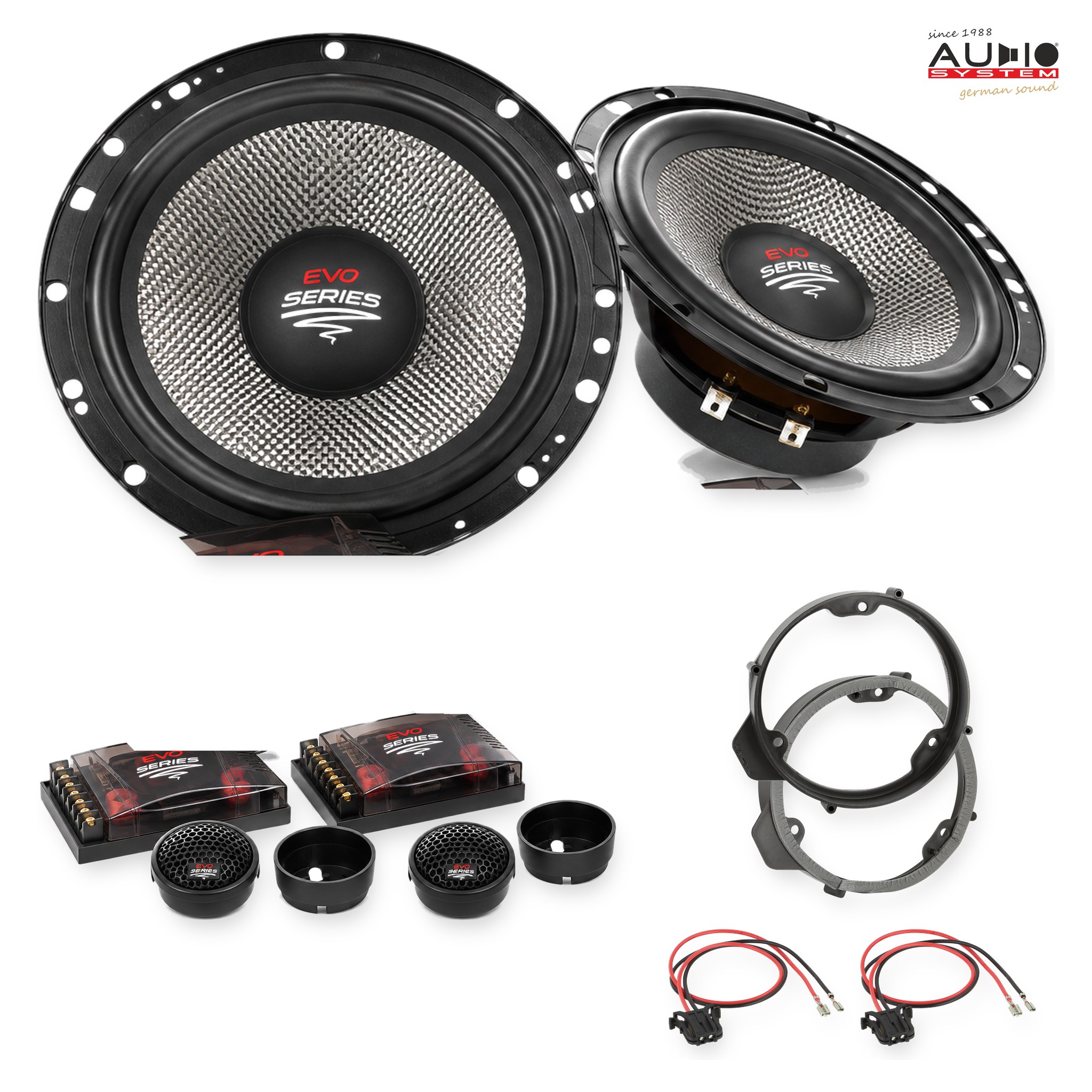 Pachet difuzoare dedicate Mercedes A-Klasse (W177) 2018-2021 - Audio System RADION EVO 2 165 mm