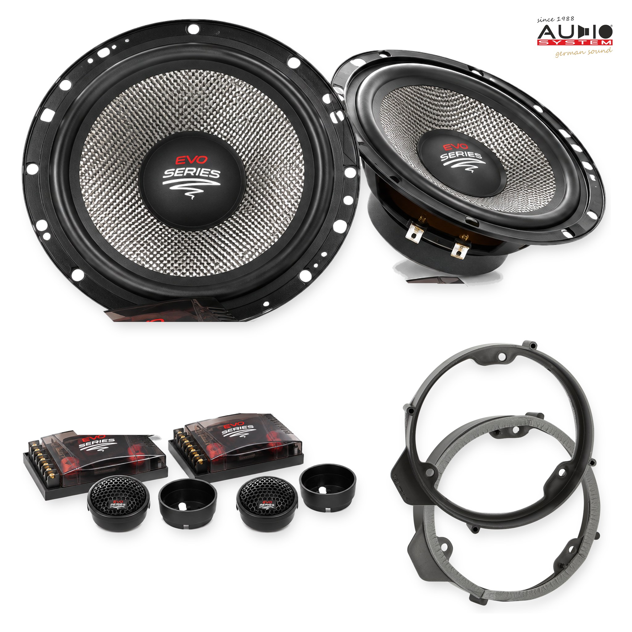 Pachet difuzoare dedicate Mercedes C-Klasse (S204) T-Modell 2007-2014 - Audio System RADION EVO 2 165 mm