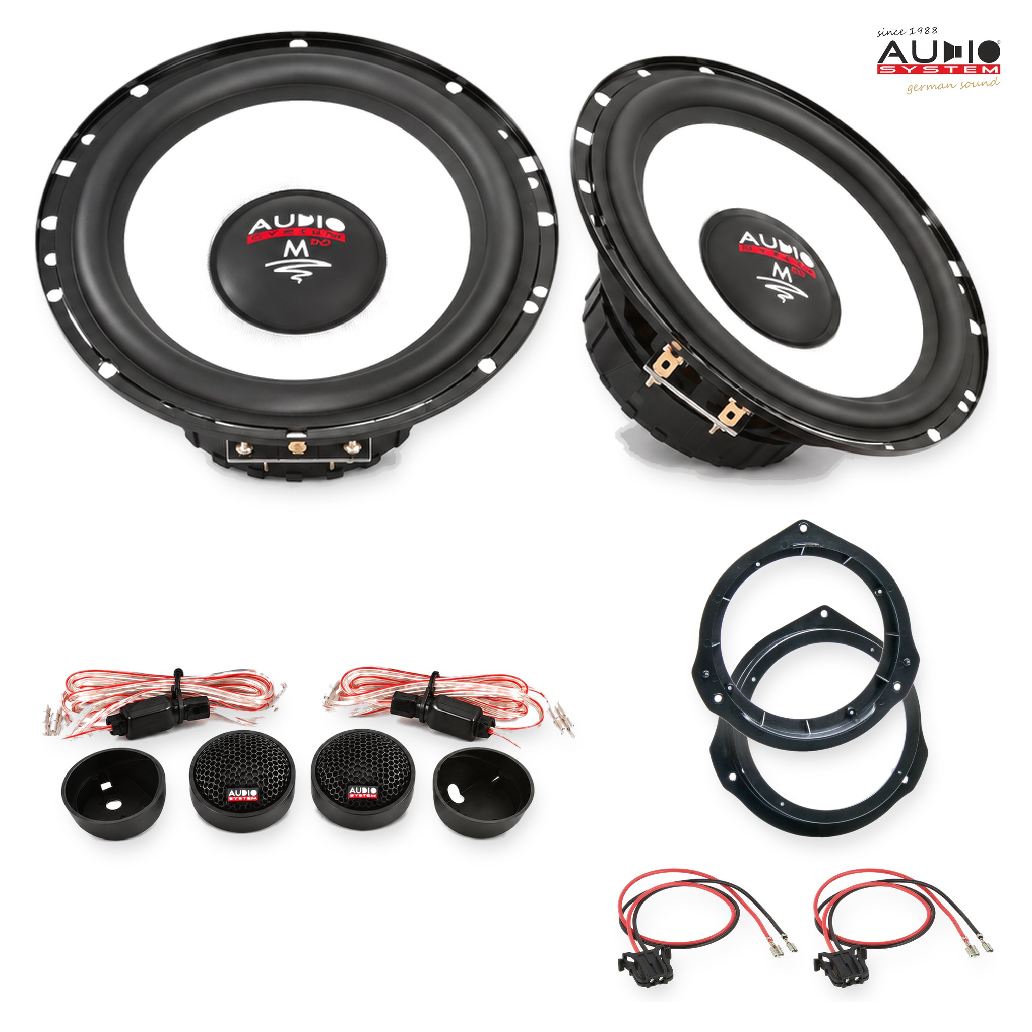 Pachet difuzoare dedicate Mercedes C-Klasse (W204) Sedan 2007-2013 - Audio System M EVO 2 165 mm