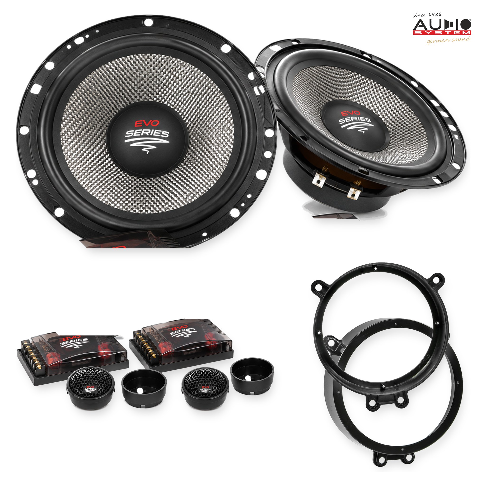 Pachet difuzoare dedicate Mercedes CLC-Klasse (CL203) Sportcoupé 2003-2011 - Audio System RADION EVO 2 165 mm