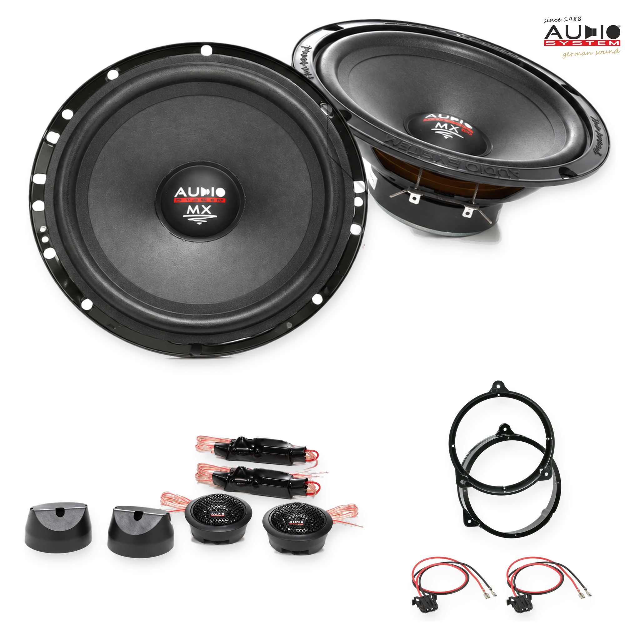 Pachet difuzoare dedicate Mercedes CLK Coupé (C208) 1997-2003 - Audio System MX EVO 165 mm