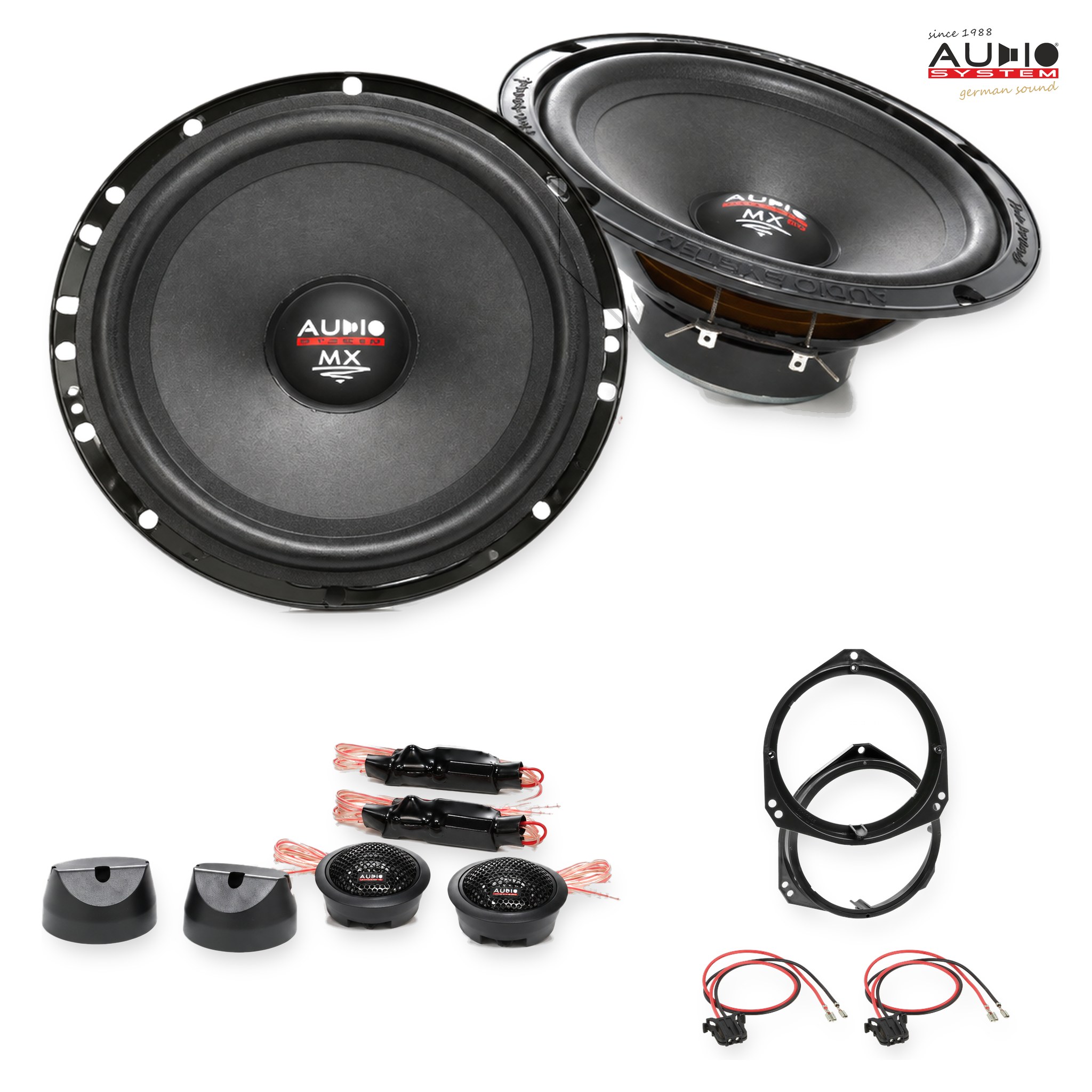 Pachet difuzoare dedicate Mercedes CLK-Klasse (W208) 1999-2003 - Audio System MX EVO 165 mm