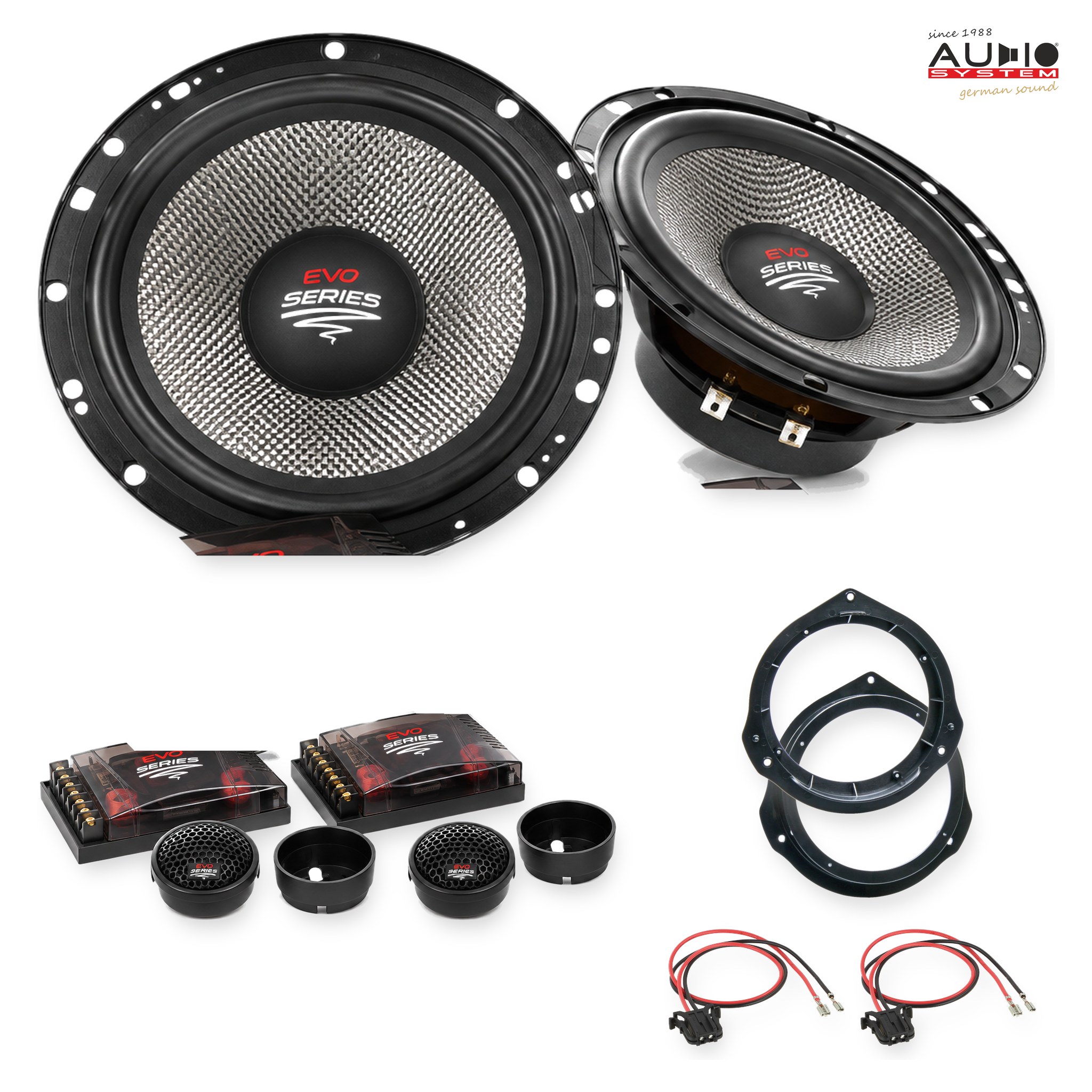 Pachet difuzoare dedicate Mercedes E-Klasse (W212) 2009-2013 - Audio System RADION EVO 2 165 mm