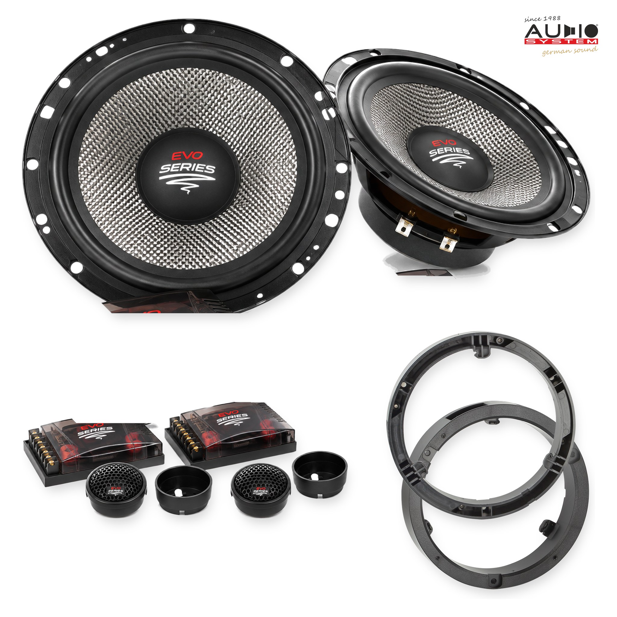 Pachet difuzoare dedicate Mitsubishi ASX 2012-2015 - Audio System RADION EVO 2 165 mm