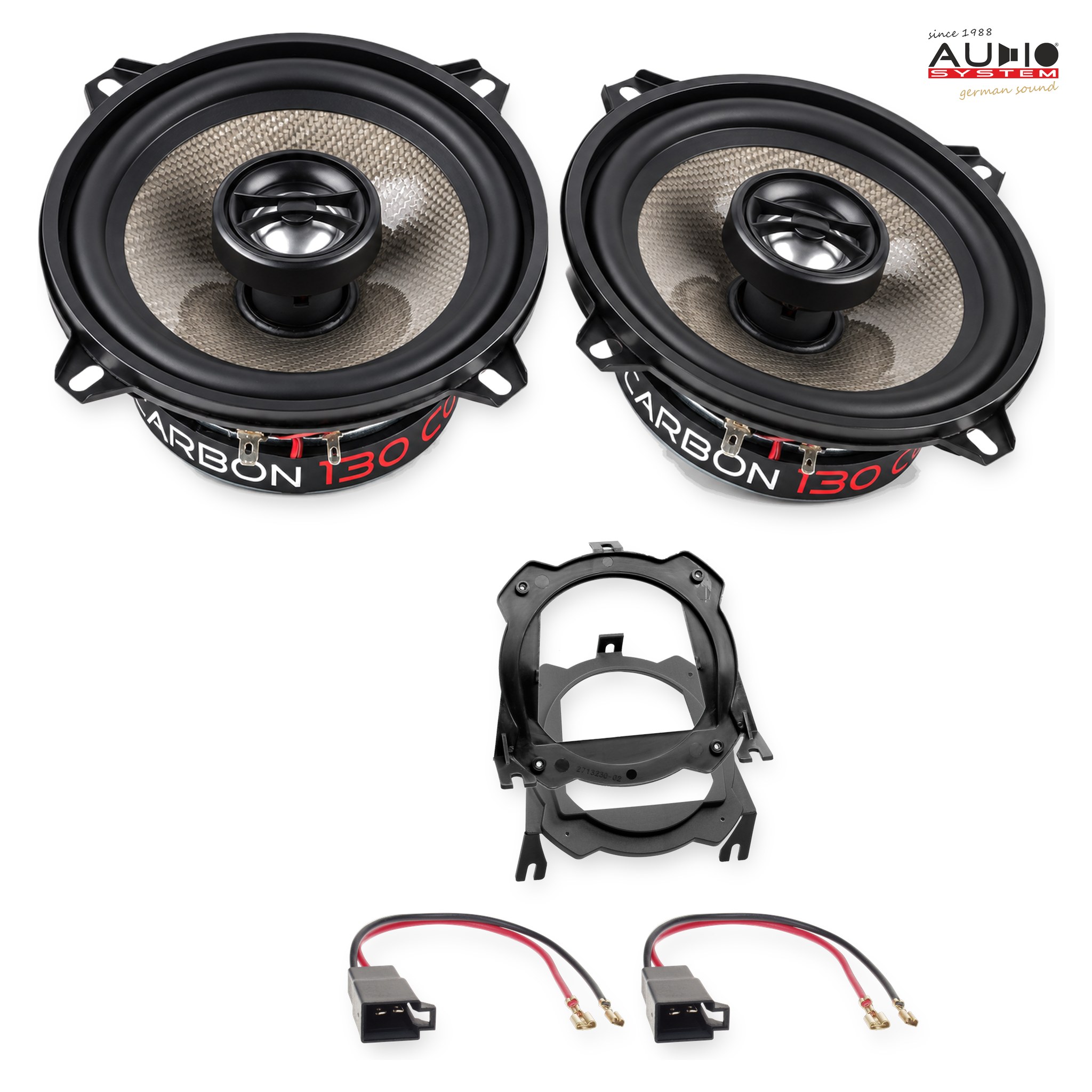 Pachet difuzoare dedicate Opel Corsa C (X01) 3 uși 2000-2006 - Audio System CARBON 130 mm