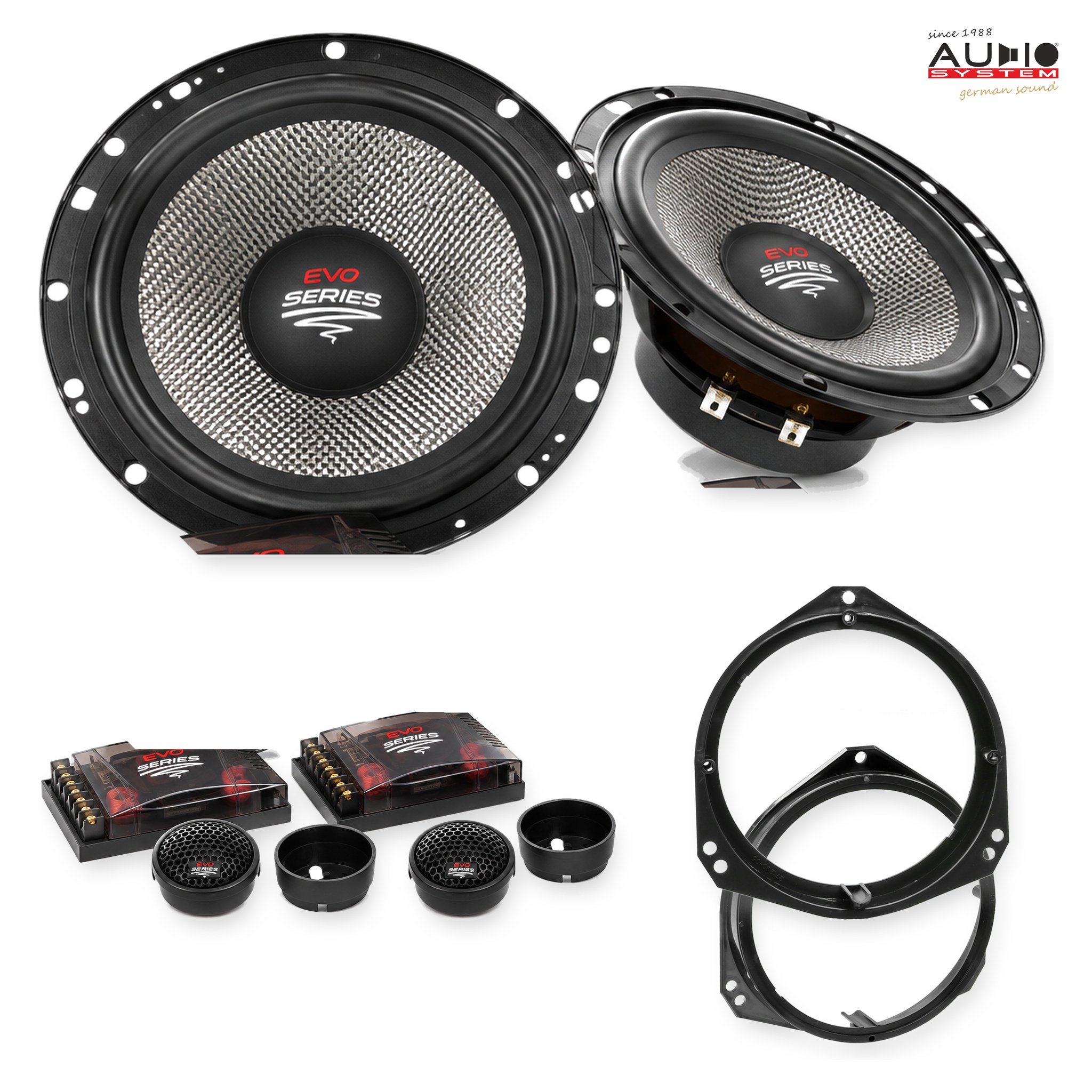 Pachet difuzoare dedicate Opel Meriva A (X01 MONOCAB A) 2005-2010 - Audio System RADION EVO 2 165 mm
