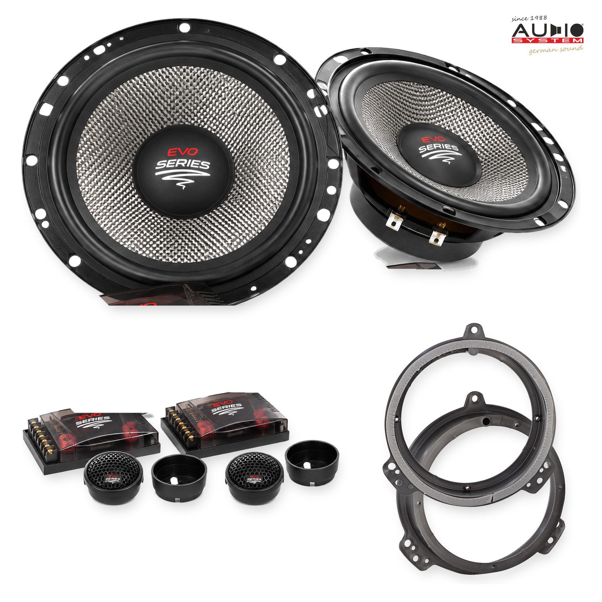 Pachet difuzoare dedicate Seat Exeo 2008-2013 - Audio System RADION EVO 2 165 mm