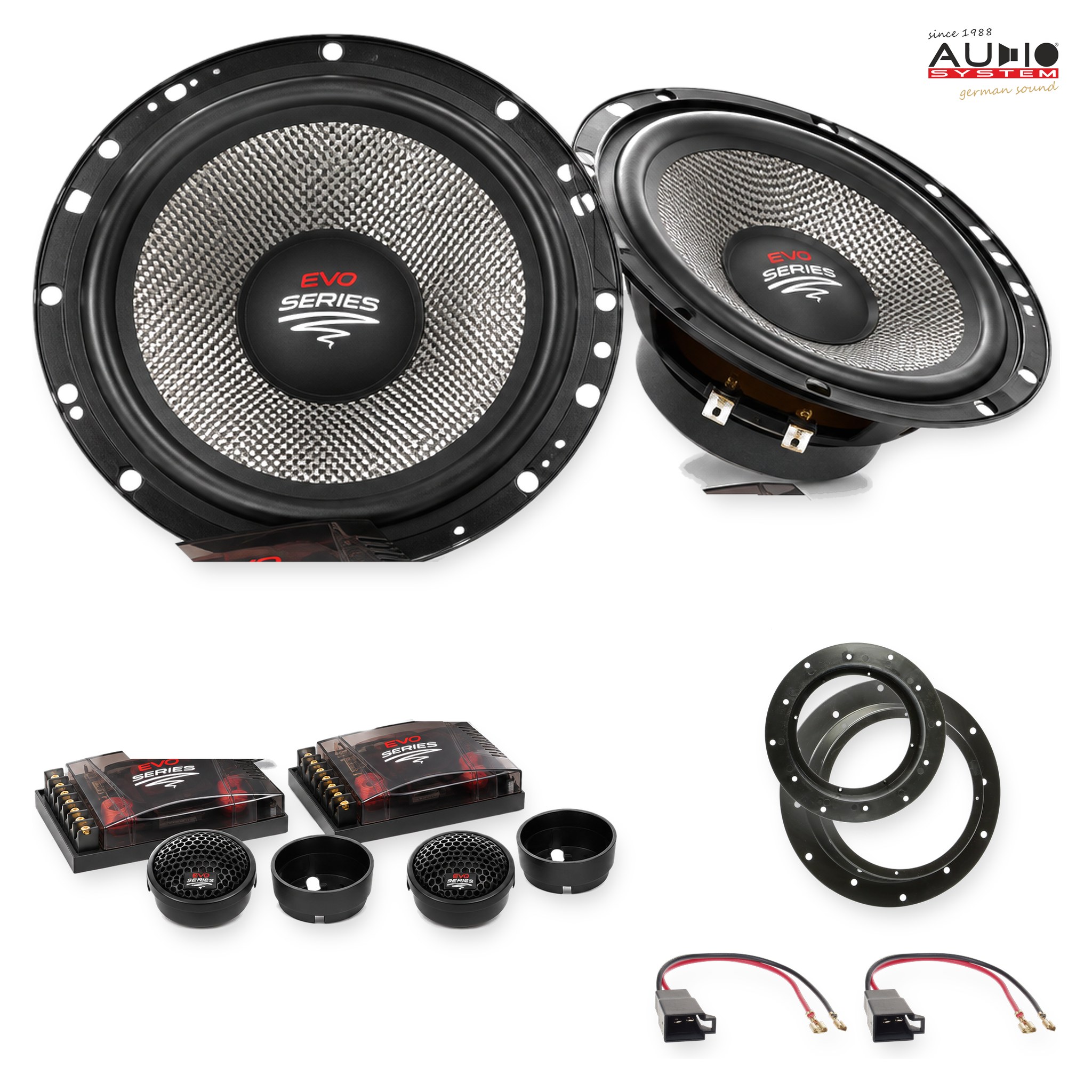 Pachet difuzoare dedicate Skoda Octavia II (1Z) 2004-2013 - Audio System RADION EVO 2 165 mm