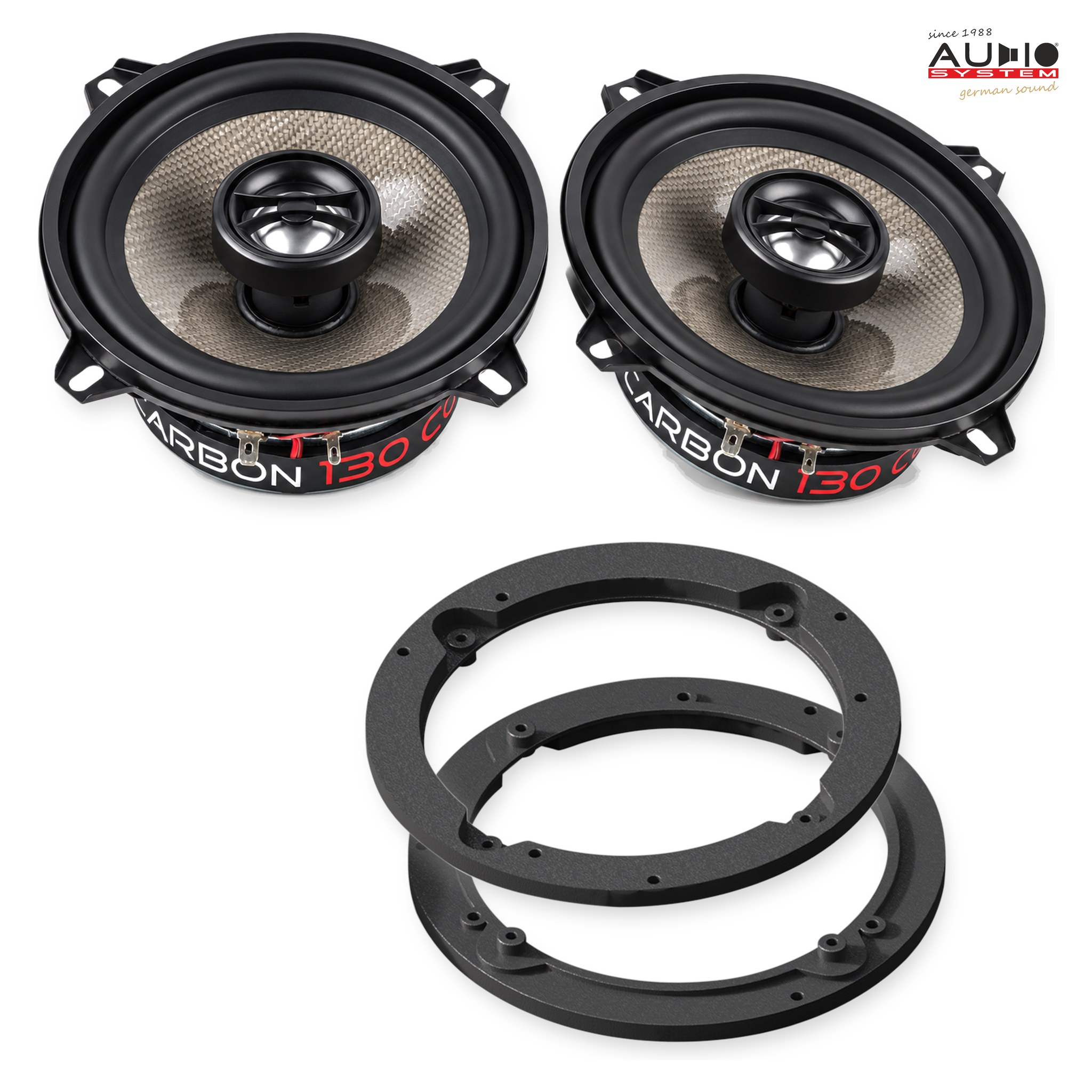 Pachet difuzoare dedicate Suzuki Grand Vitara (GT) 1999-2001 - Audio System CARBON 130 mm