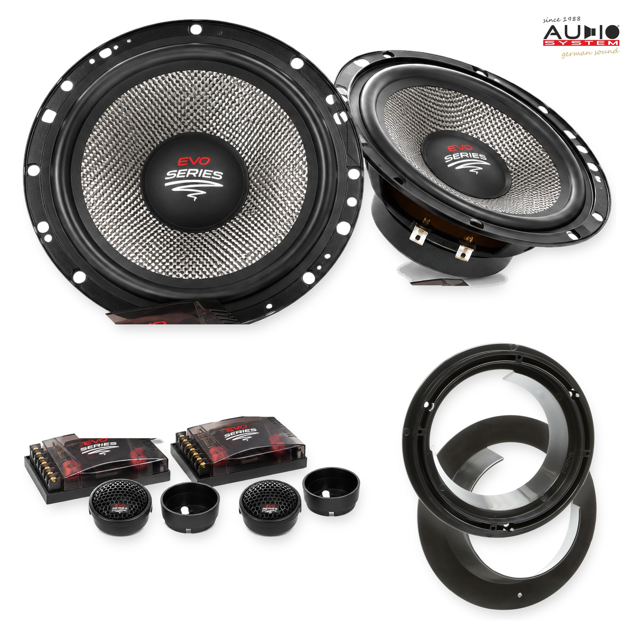 Pachet difuzoare dedicate Suzuki Ignis (MF) 2017-2020 - Audio System RADION EVO 2 165 mm
