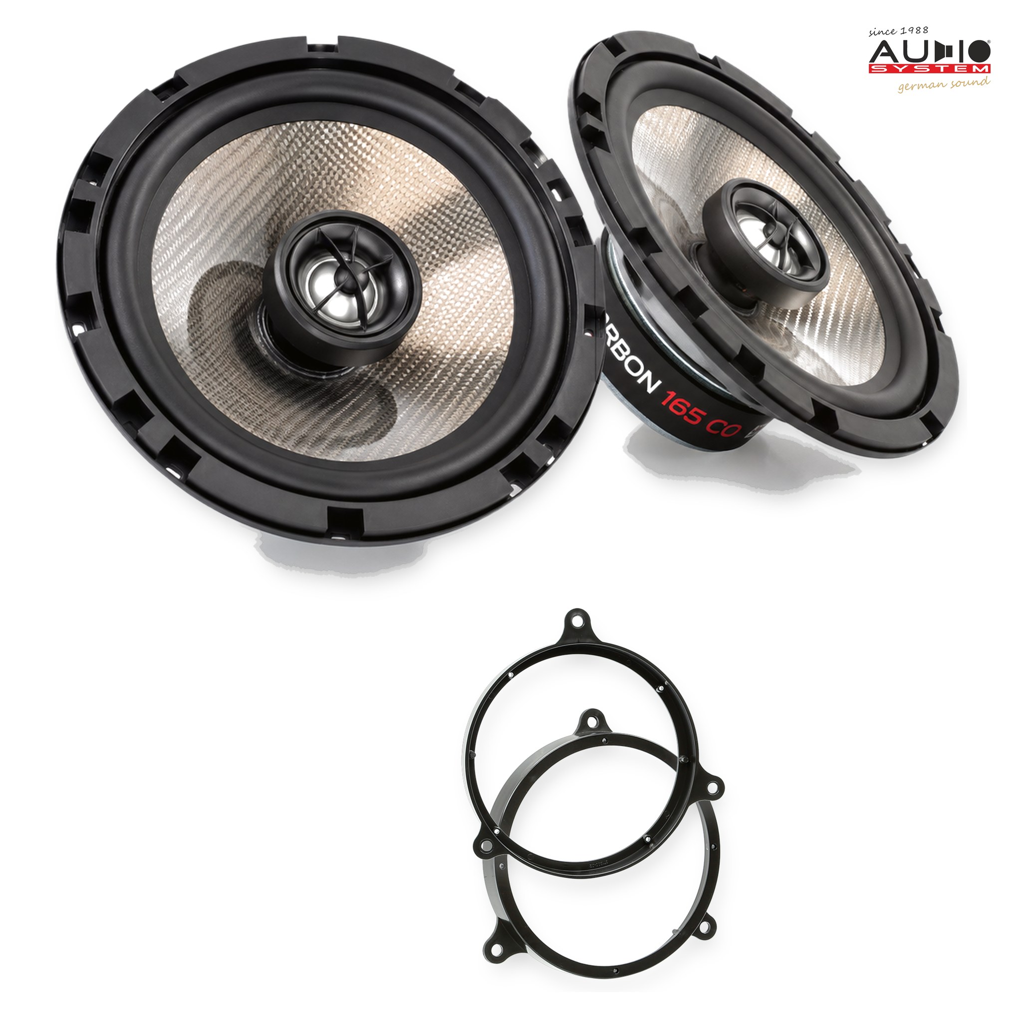 Pachet difuzoare dedicate Toyota Corolla 2002-2007 - Audio System CARBON 165 mm