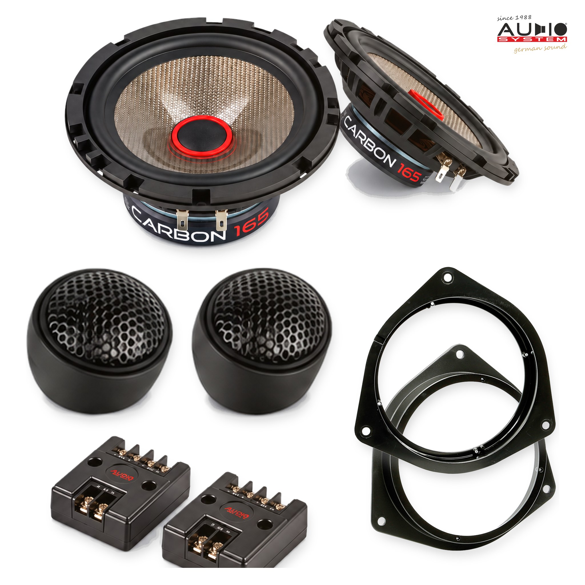 Pachet difuzoare dedicate Toyota RAV4 (XA2) 2003-2006 - Audio System CARBON 165 mm