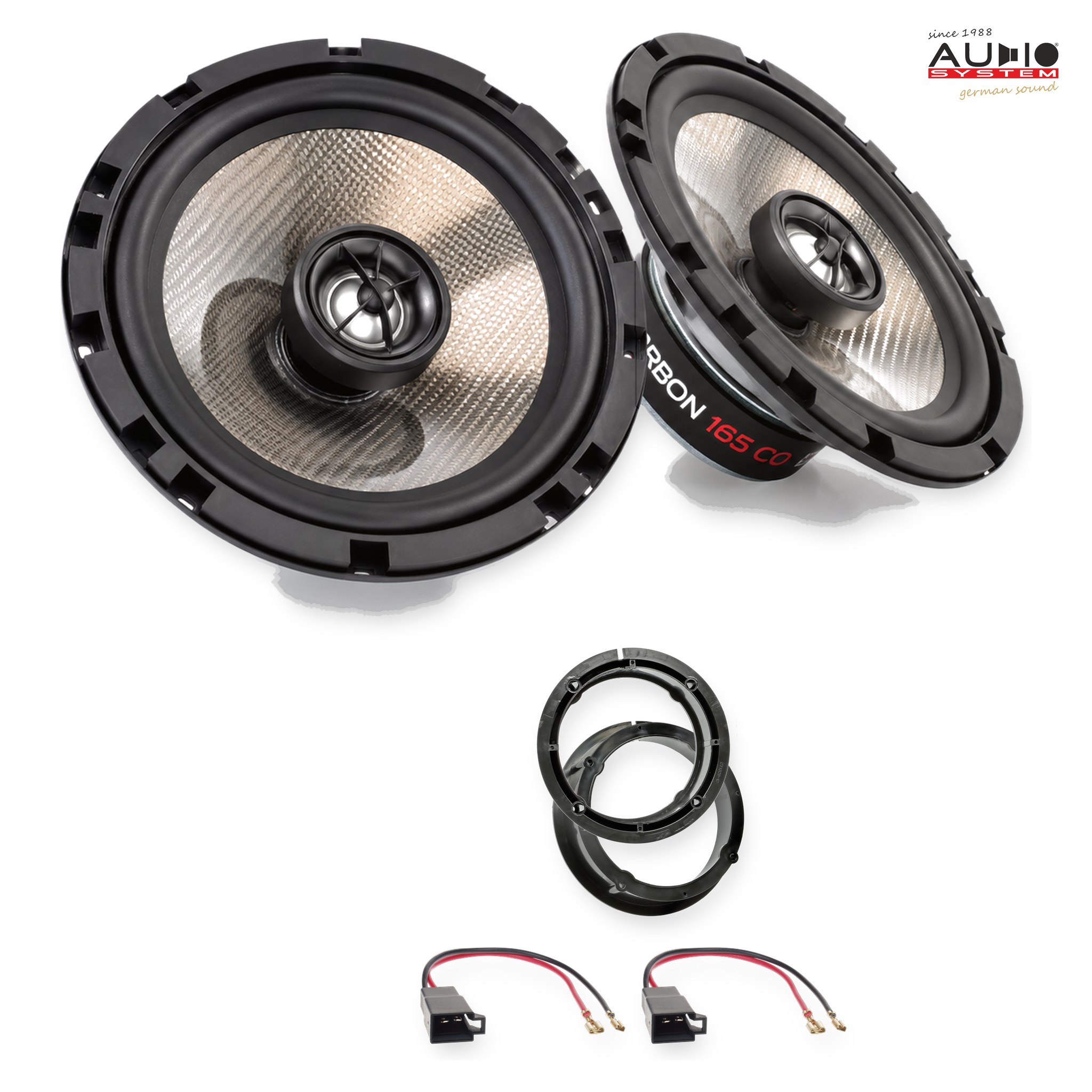 Pachet difuzoare dedicate VW Bora (1J5) 1998-2005 - Audio System CARBON 165 mm