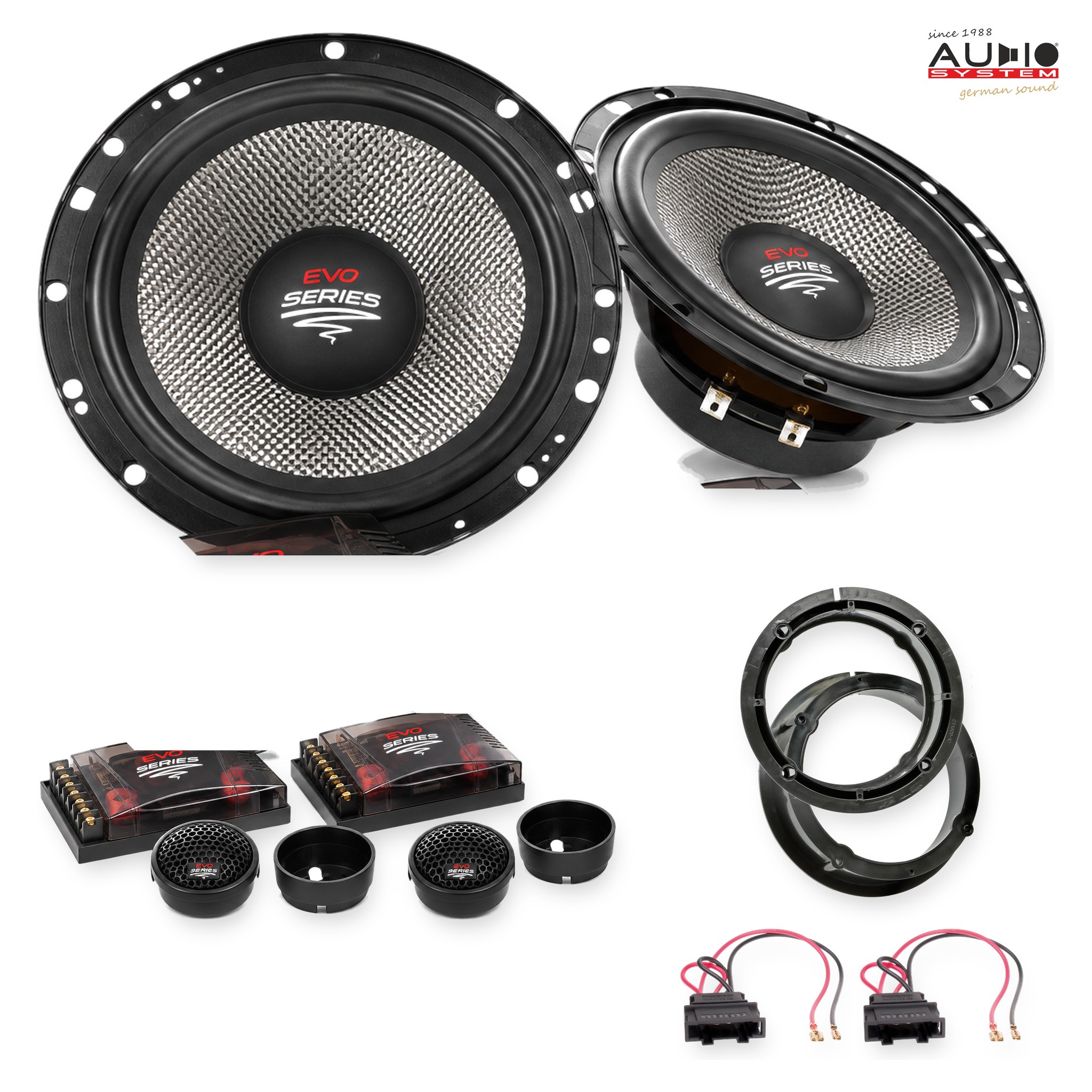 Pachet difuzoare dedicate VW New Beetle (1C/1Y/9C) 1997-2010 - Audio System RADION EVO 2 165 mm
