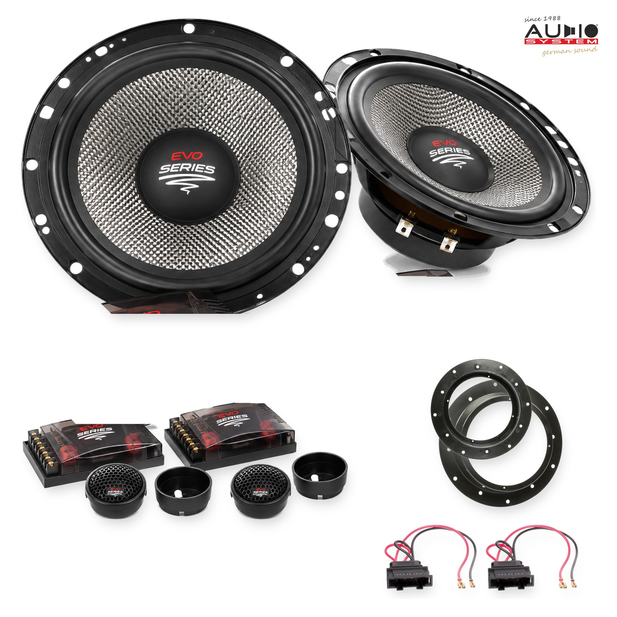 Pachet difuzoare dedicate VW Tiguan I (5N) 2007-2016 - Audio System RADION EVO 2 165 mm