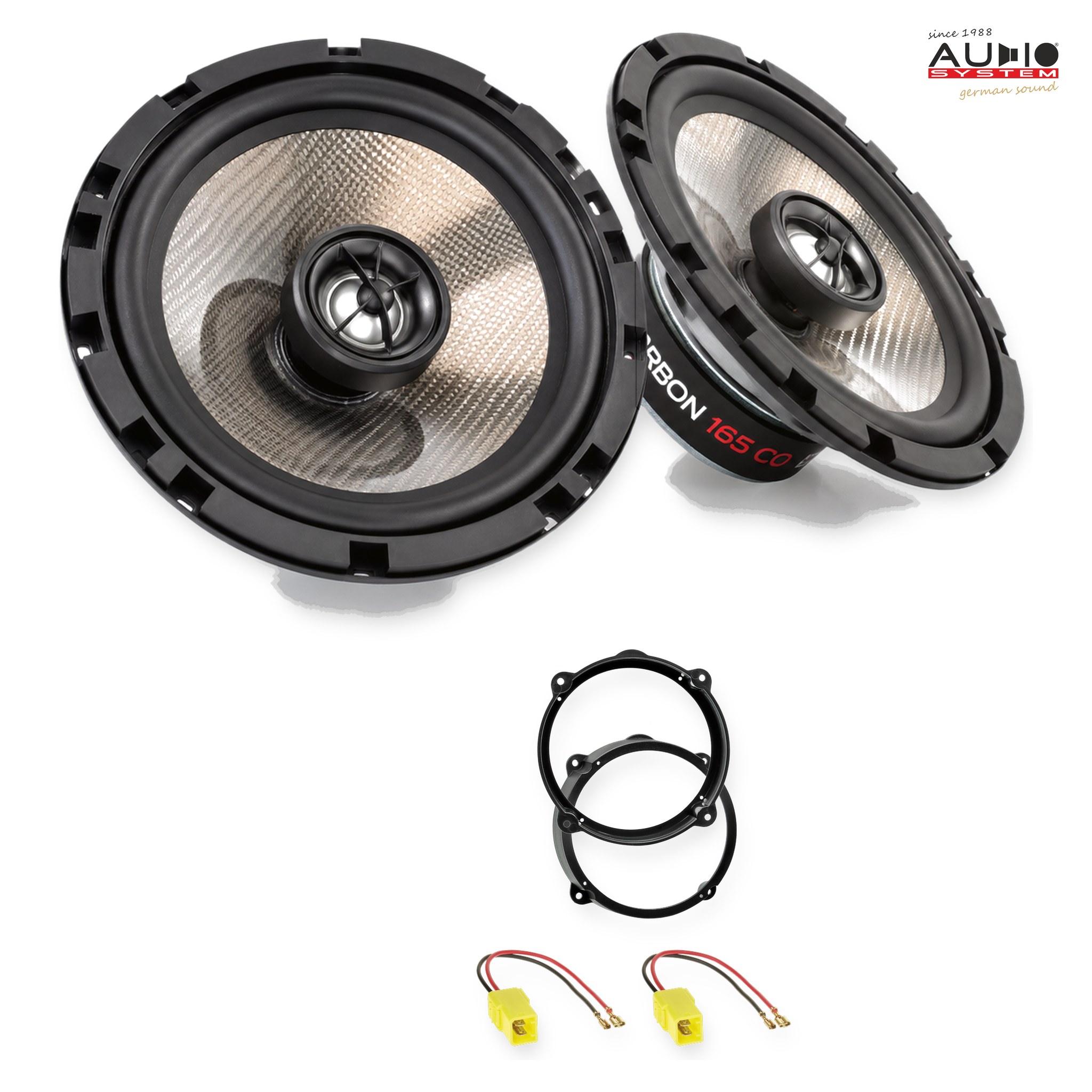 Pachet difuzoare dedicate Alfa Romeo 159 (939) 2005-2011 - Audio System CARBON 165 mm
