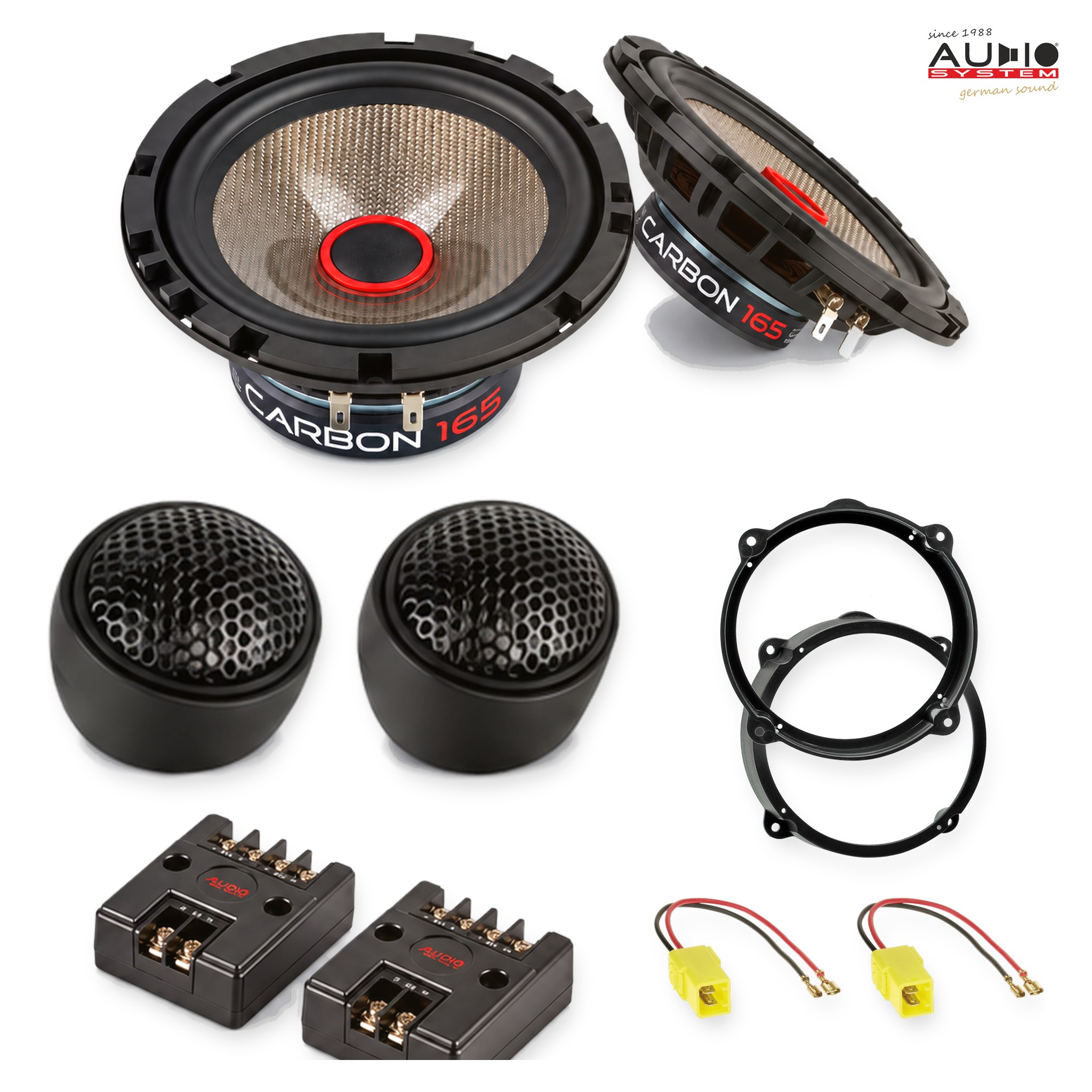 Pachet difuzoare dedicate Alfa Romeo Brera (939) 2006-2010 - Audio System CARBON 165 mm