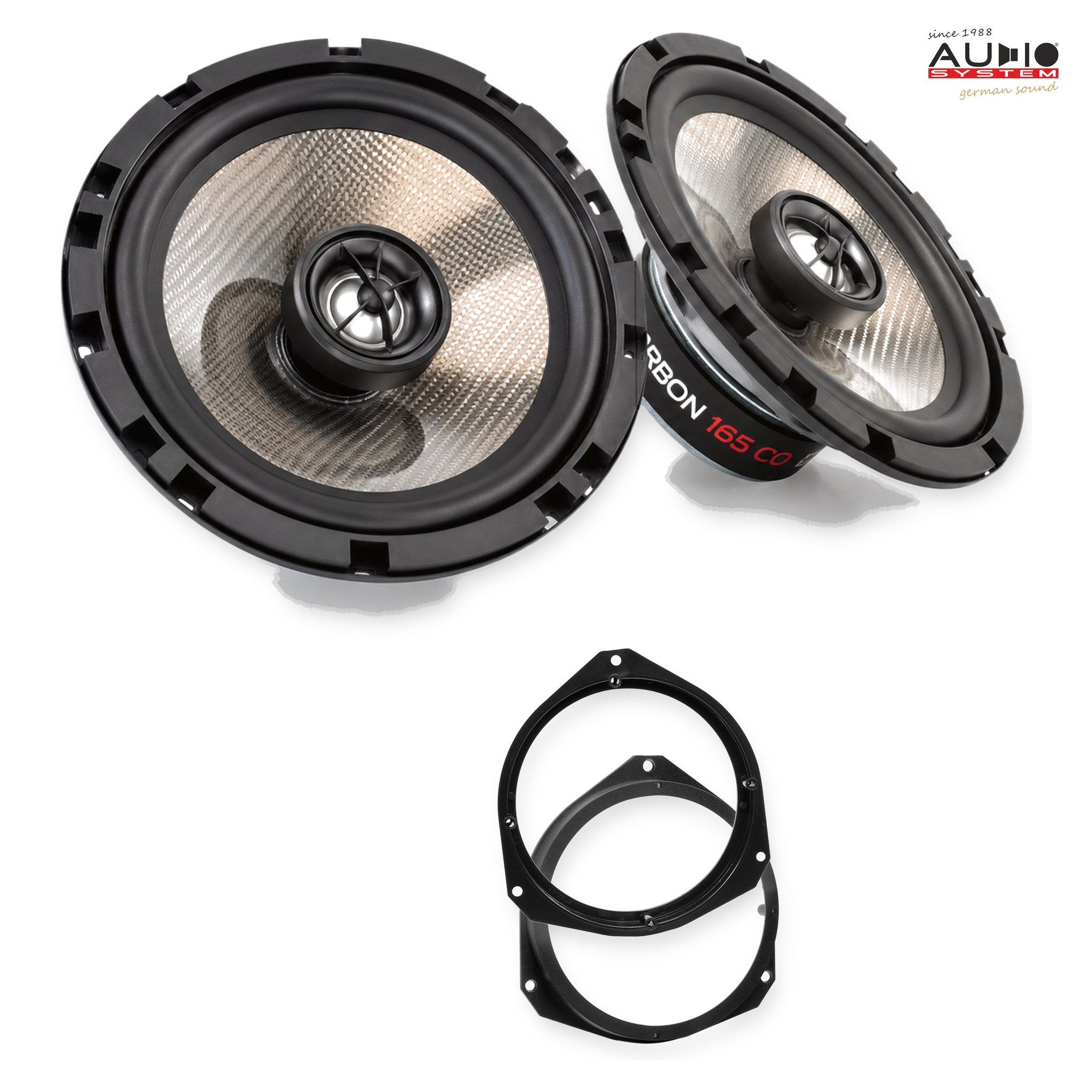 Pachet difuzoare dedicate Alfa Romeo Giulietta (940) 2016-2021 - Audio System CARBON 165 mm
