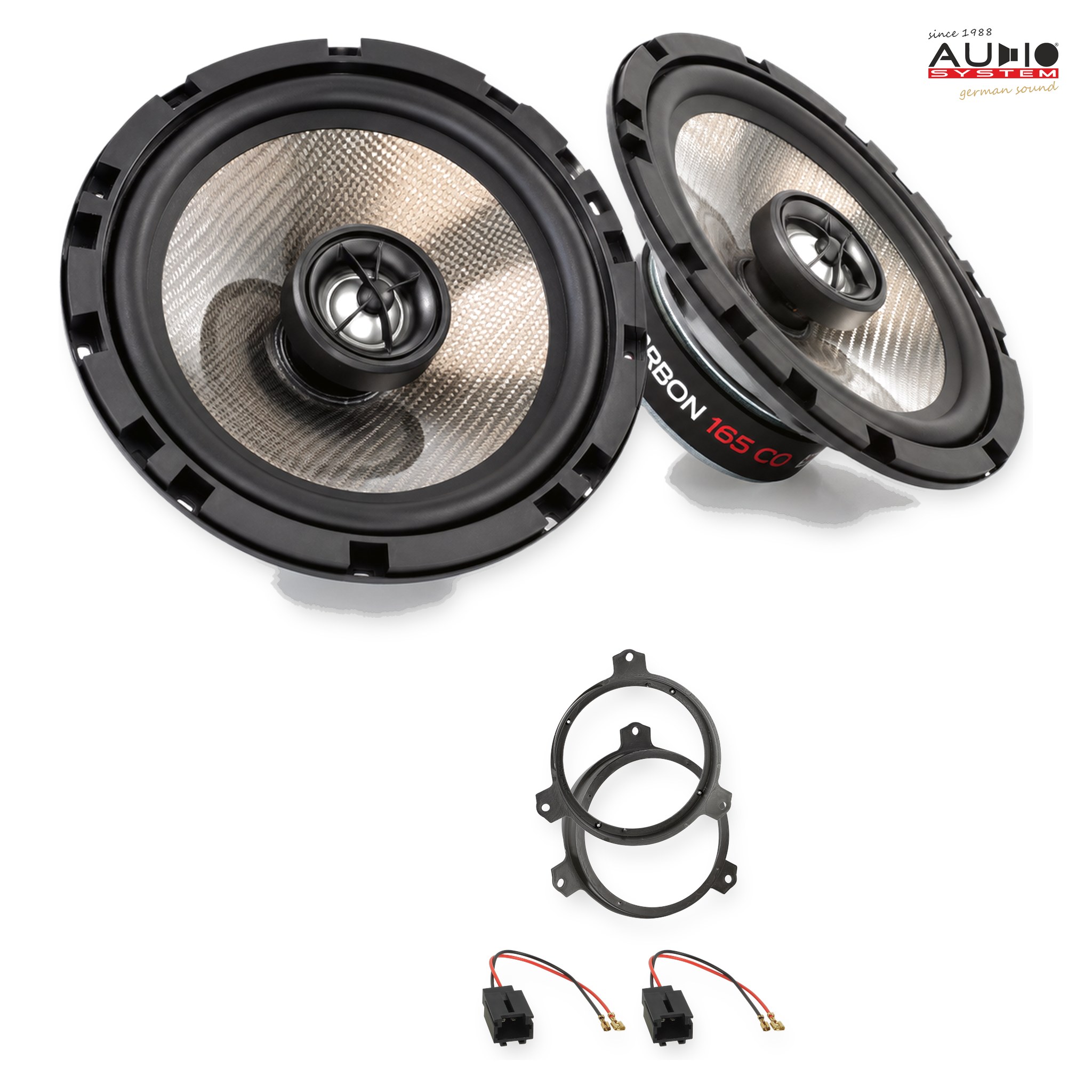 Pachet difuzoare dedicate Citroen C1 (2G) 2014-2021 - Audio System CARBON 165 mm