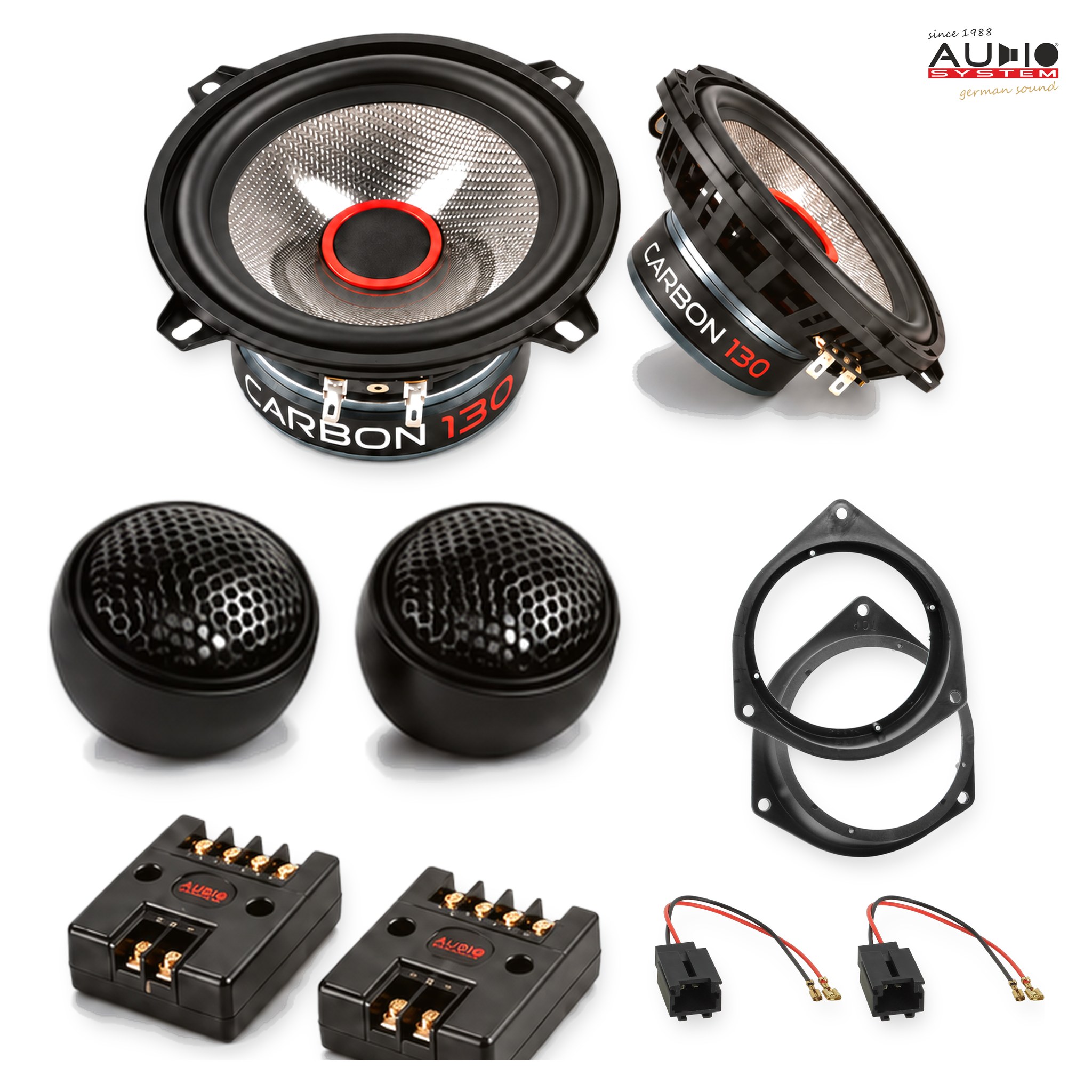 Pachet difuzoare dedicate Citroen Nemo (255L/A) 2007-2015 - Audio System CARBON 130 mm