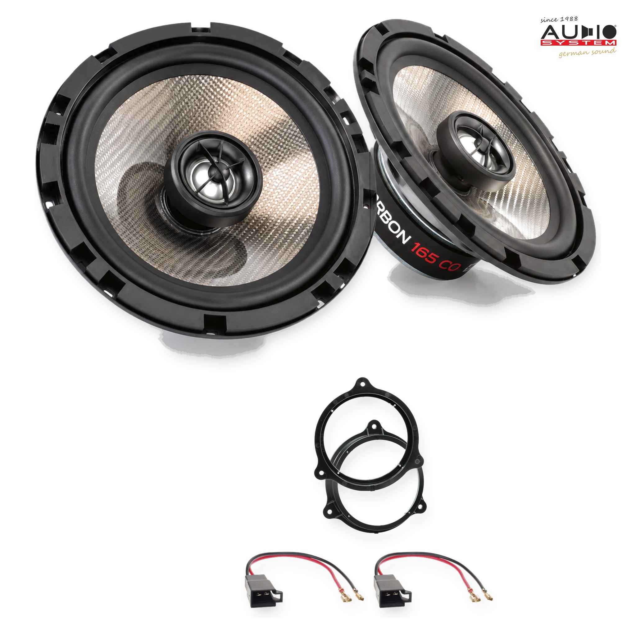 Pachet difuzoare dedicate Dacia Duster (SR) 2018-2021 - Audio System CARBON 165 mm