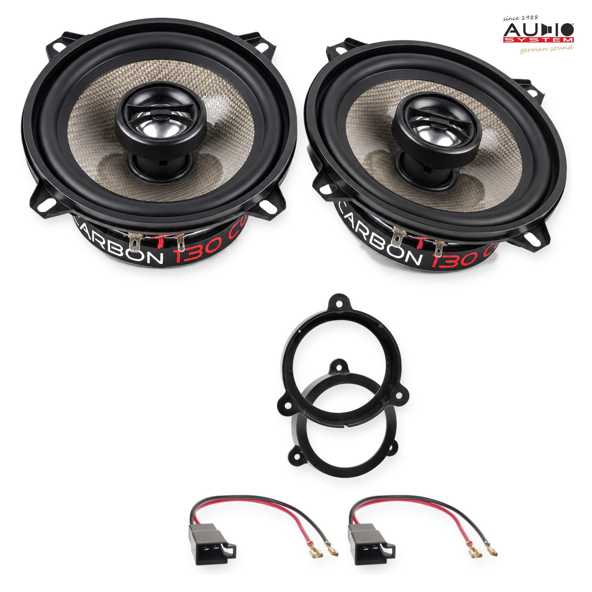 Pachet difuzoare dedicate Dacia Sandero 2008-2012 - Audio System CARBON 130 mm