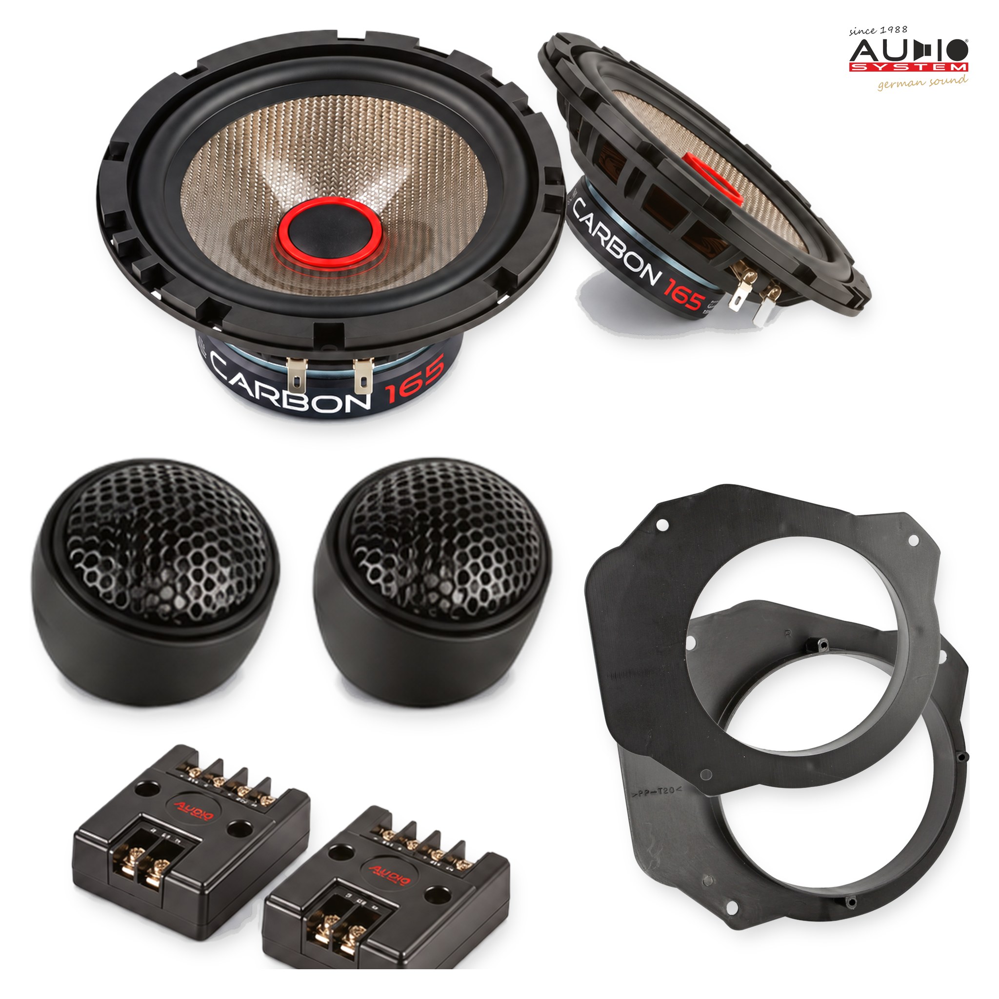 Pachet difuzoare dedicate Fiat Scudo 2007-2016 - Audio System CARBON 165 mm