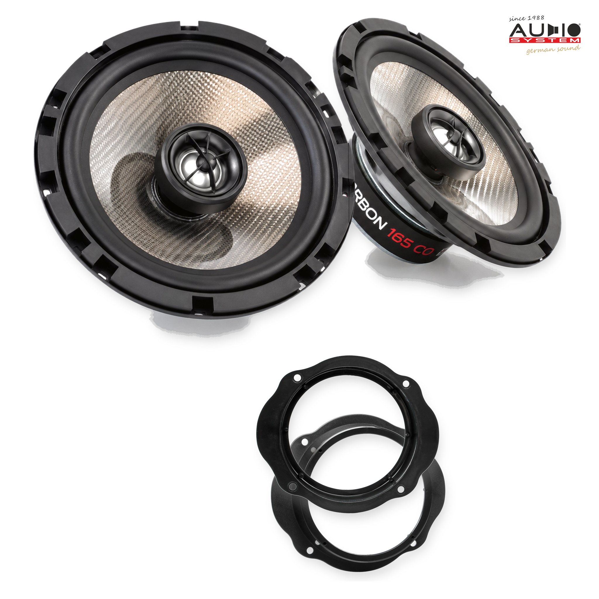Pachet difuzoare dedicate Ford C-MAX (DM2) 2003-2010 - Audio System CARBON 165 mm