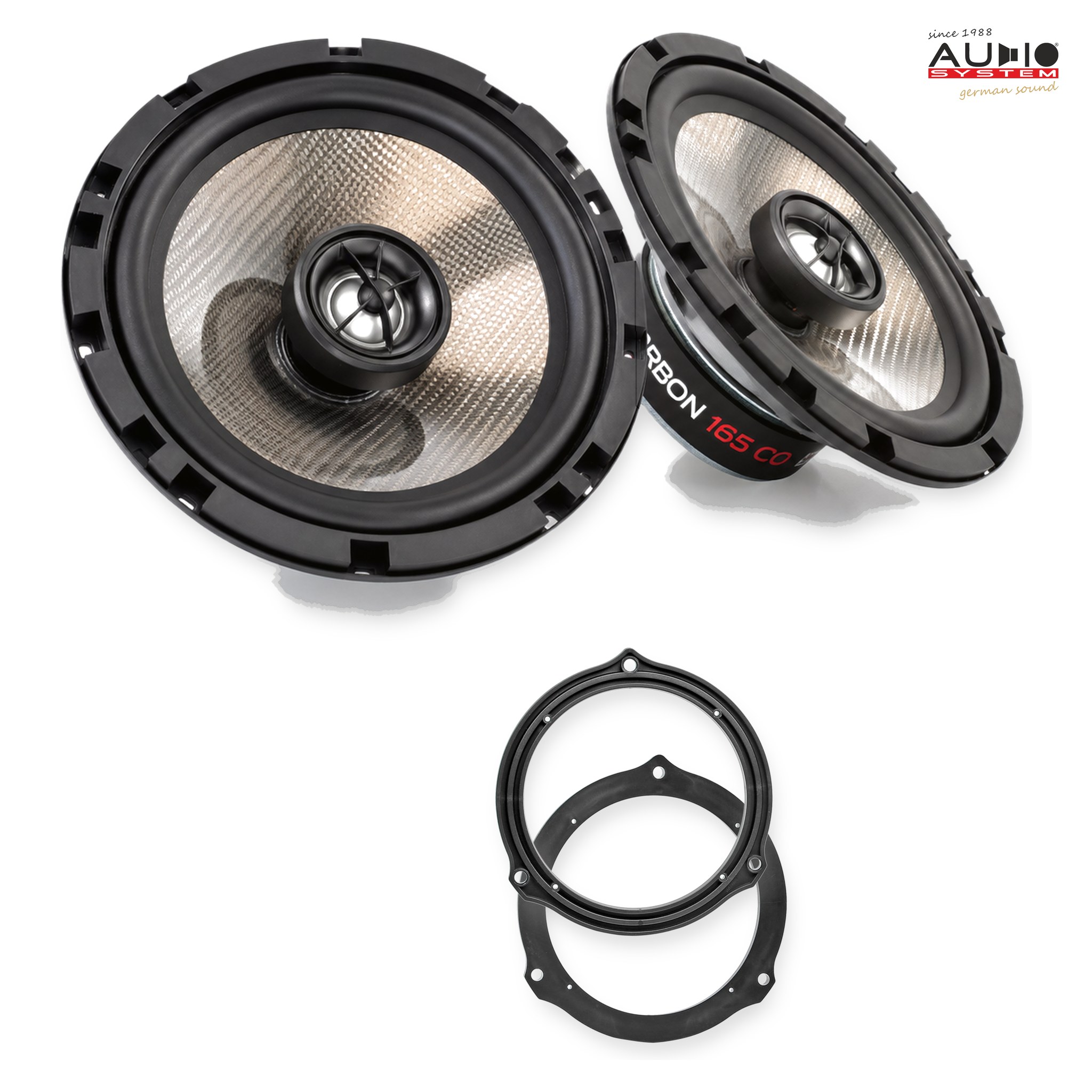 Pachet difuzoare dedicate Ford F150 2020-2022 - Audio System CARBON 165 mm