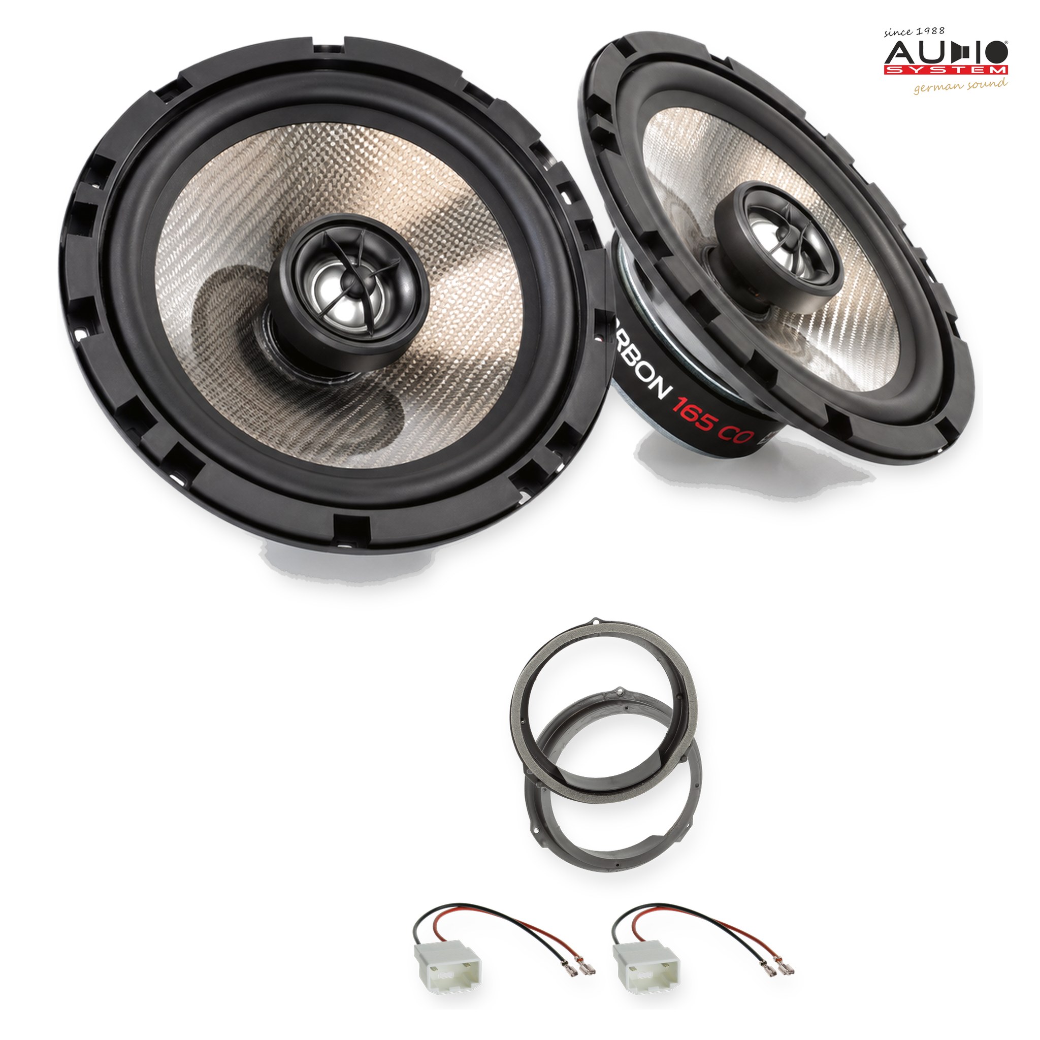 Pachet difuzoare dedicate Ford Fiesta (JHH) 2022-2023 - Audio System CARBON 165 mm