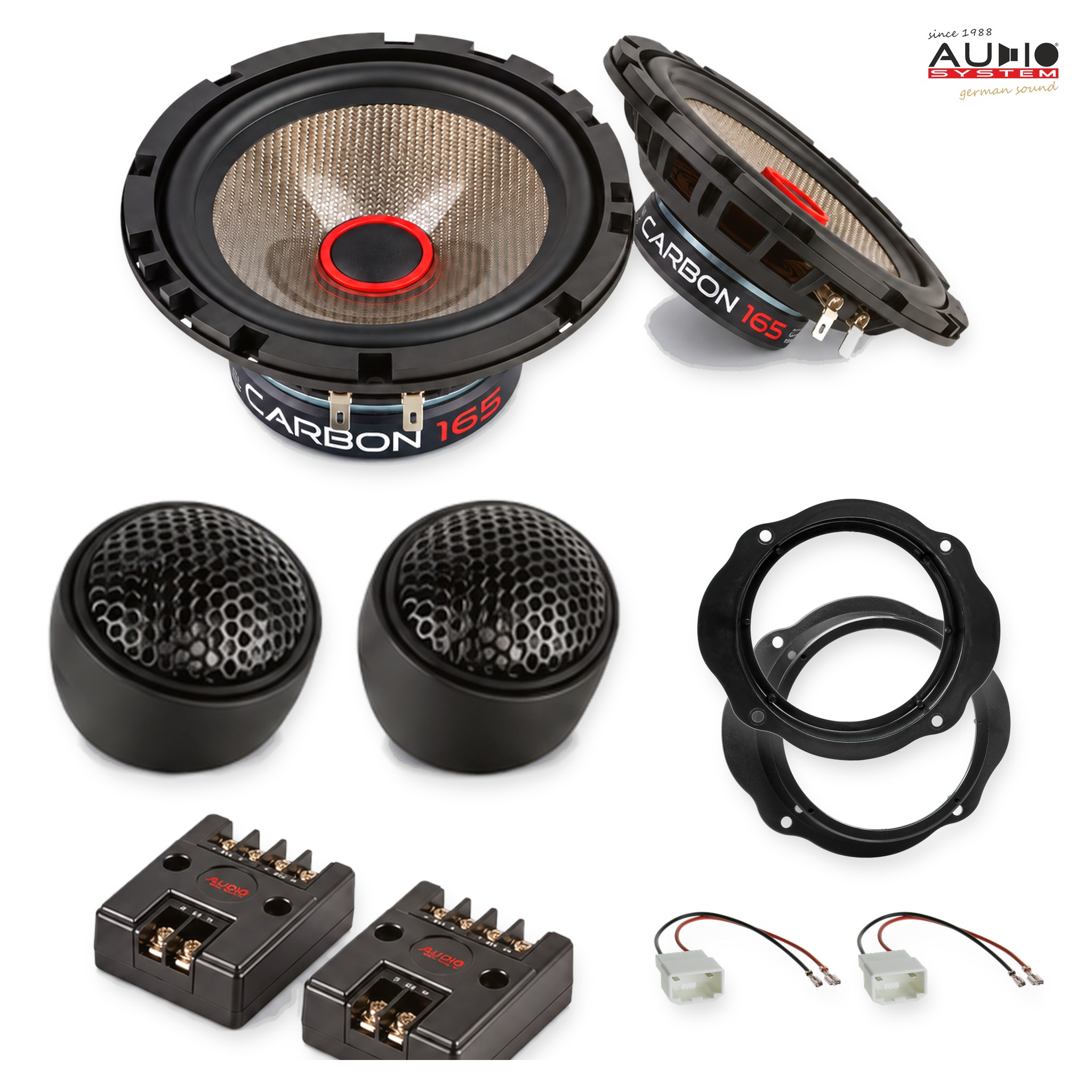 Pachet difuzoare dedicate Ford Focus (DA3) 2004-2010 - Audio System CARBON 165 mm