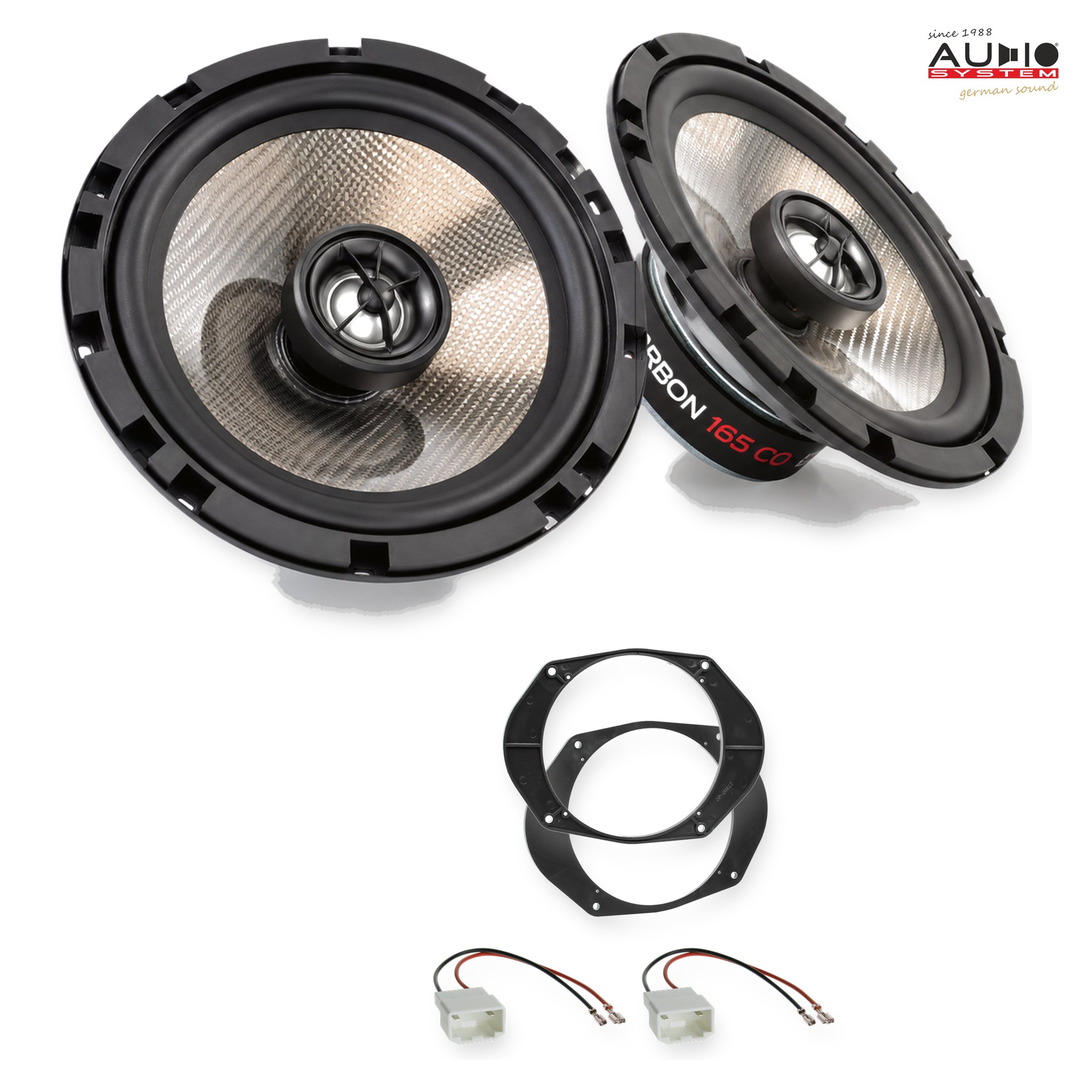 Pachet difuzoare dedicate Ford Fusion (JU2) 2002-2012 - Audio System CARBON 165 mm