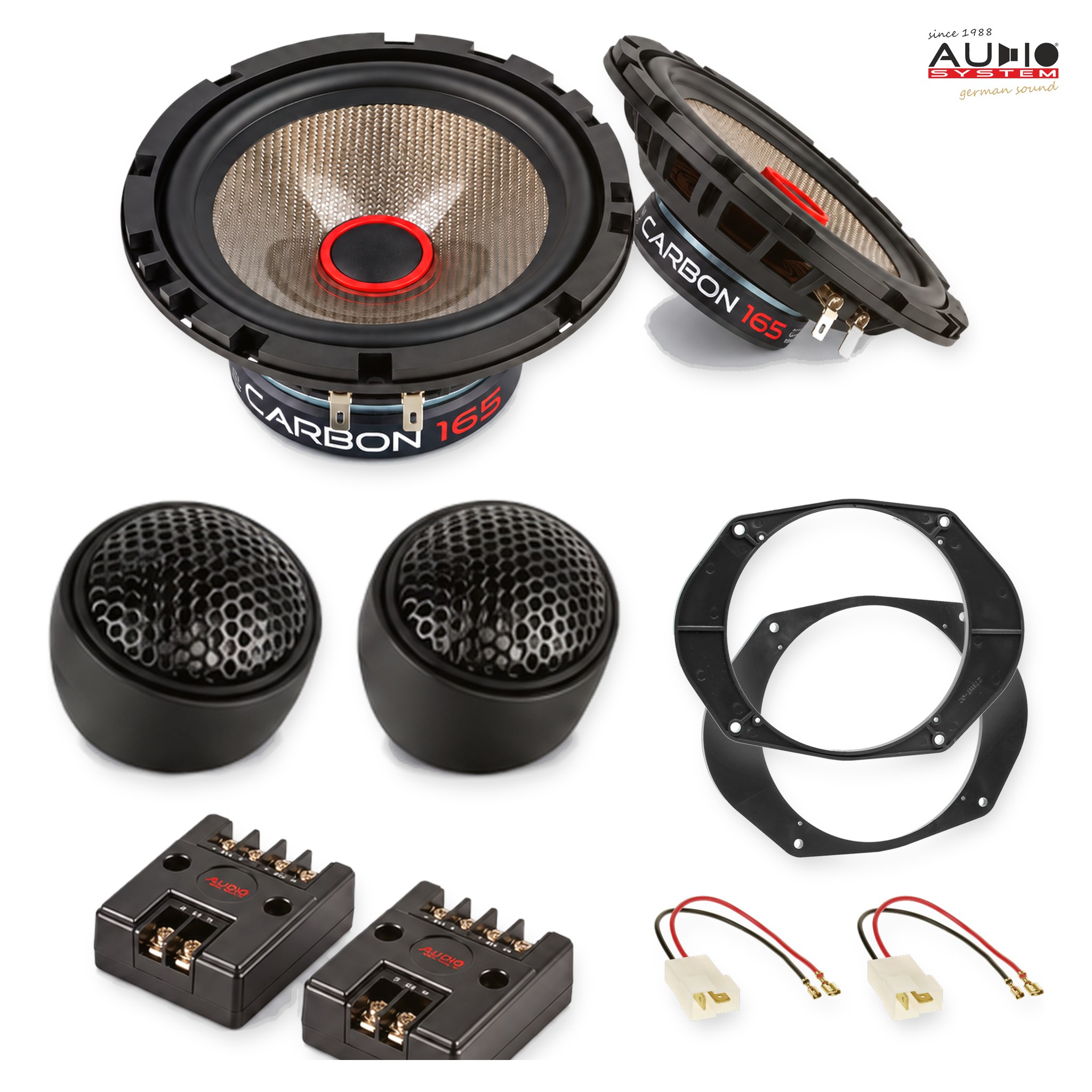 Pachet difuzoare dedicate Ford Transit 1994-2013 - Audio System CARBON 165 mm