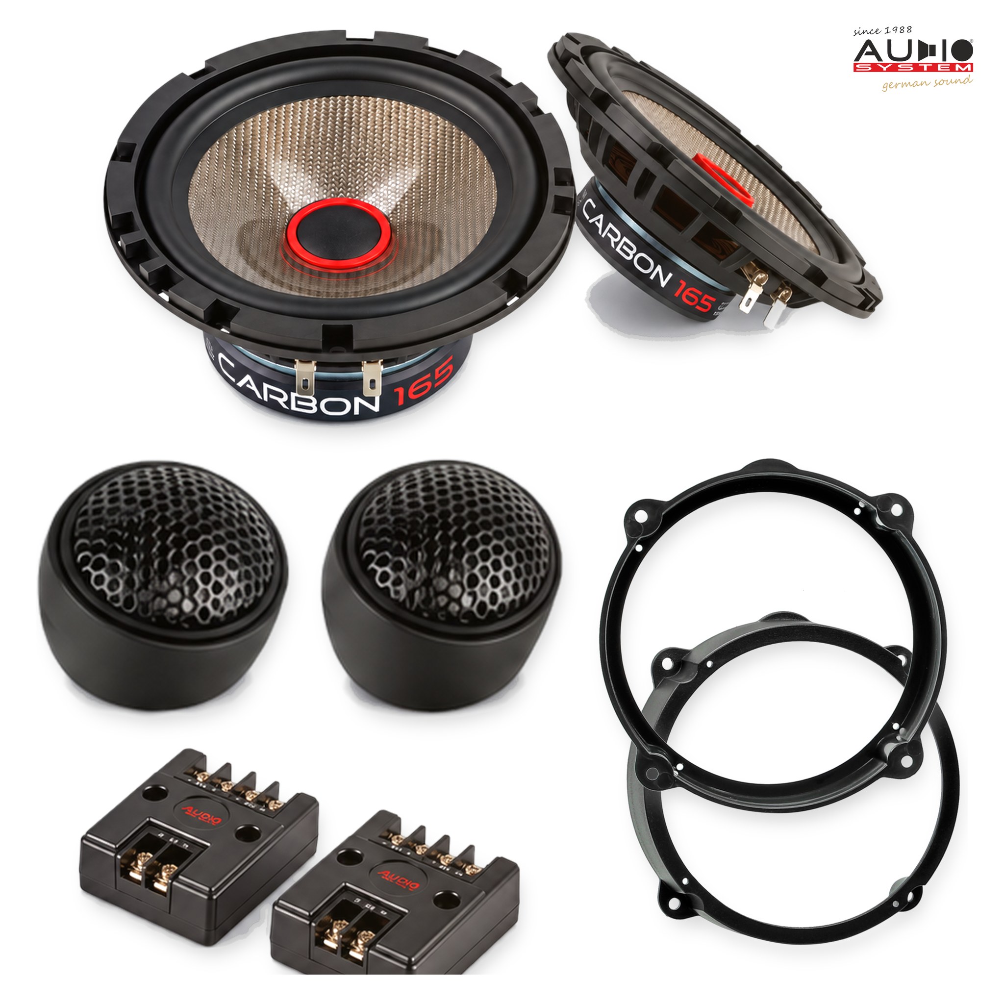 Pachet difuzoare dedicate Hyundai i30 (GD/GDH) 2012-2015 - Audio System CARBON 165 mm