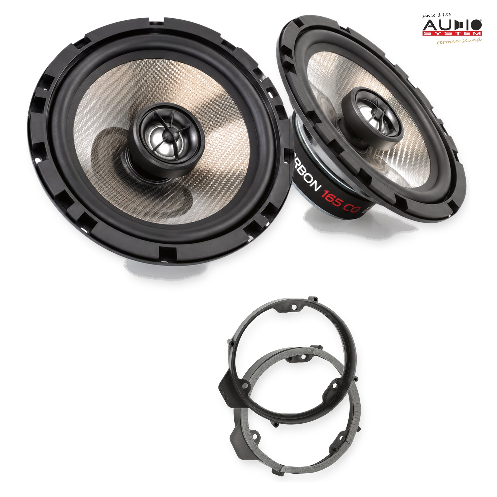 Pachet difuzoare dedicate Mercedes B-Klasse (W246) 2011-2018 - Audio System CARBON 165 mm