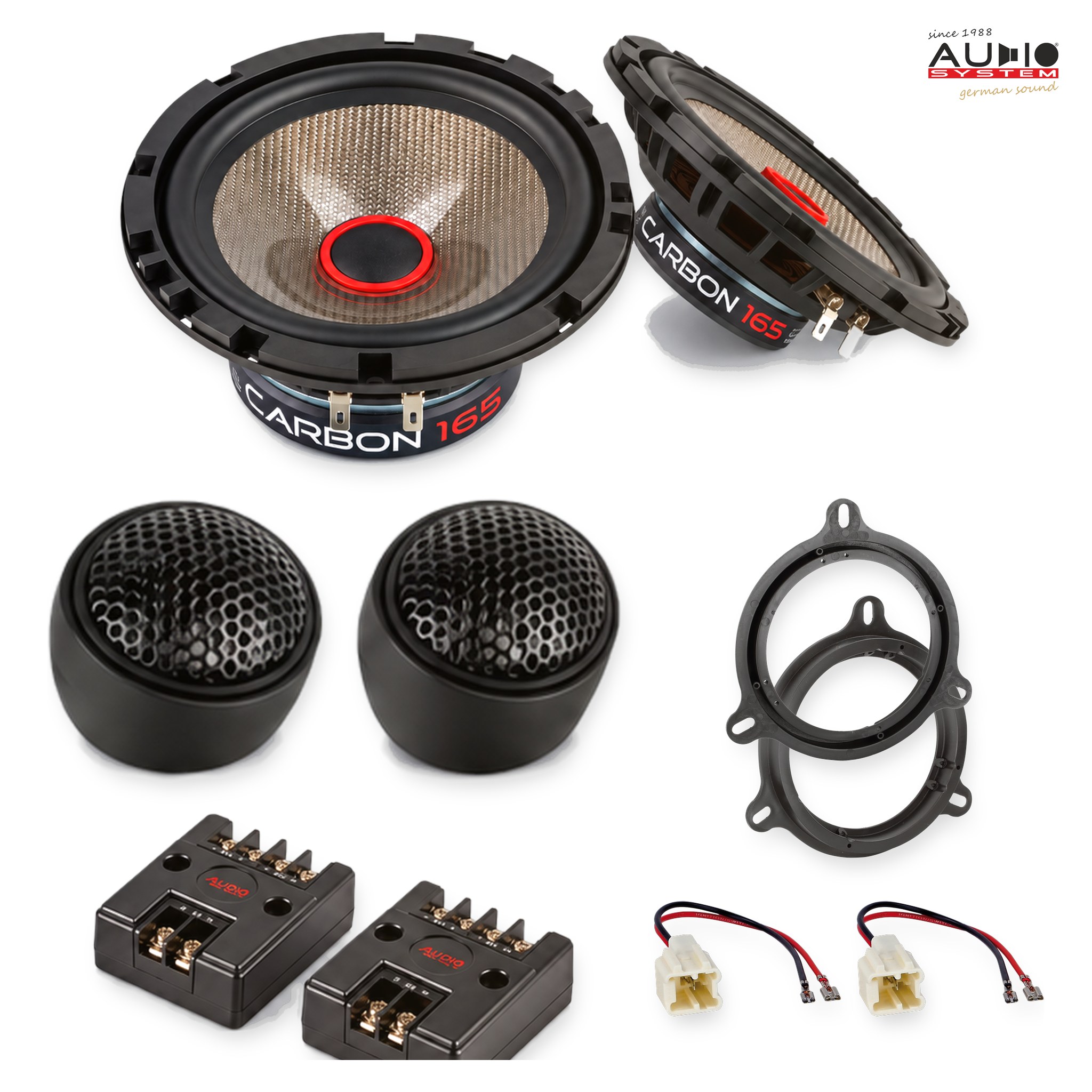Pachet difuzoare dedicate Nissan Note (E12) 2013-2016 - Audio System CARBON 165 mm