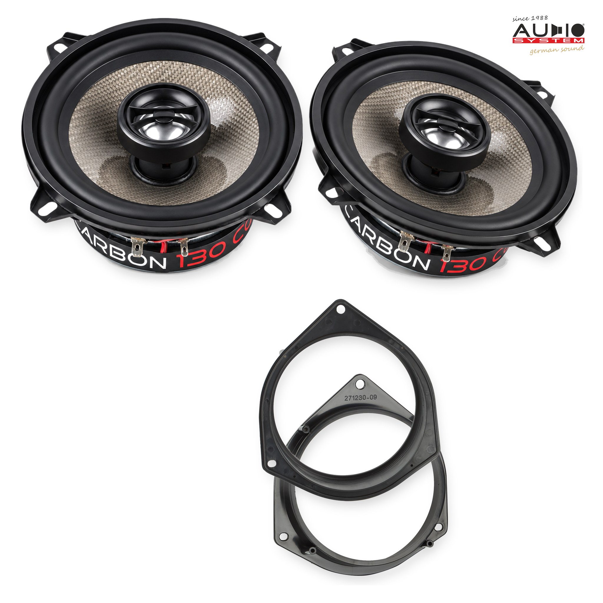 Pachet difuzoare dedicate Opel Combo (Combo-D) 2012-2018 - Audio System CARBON 130 mm