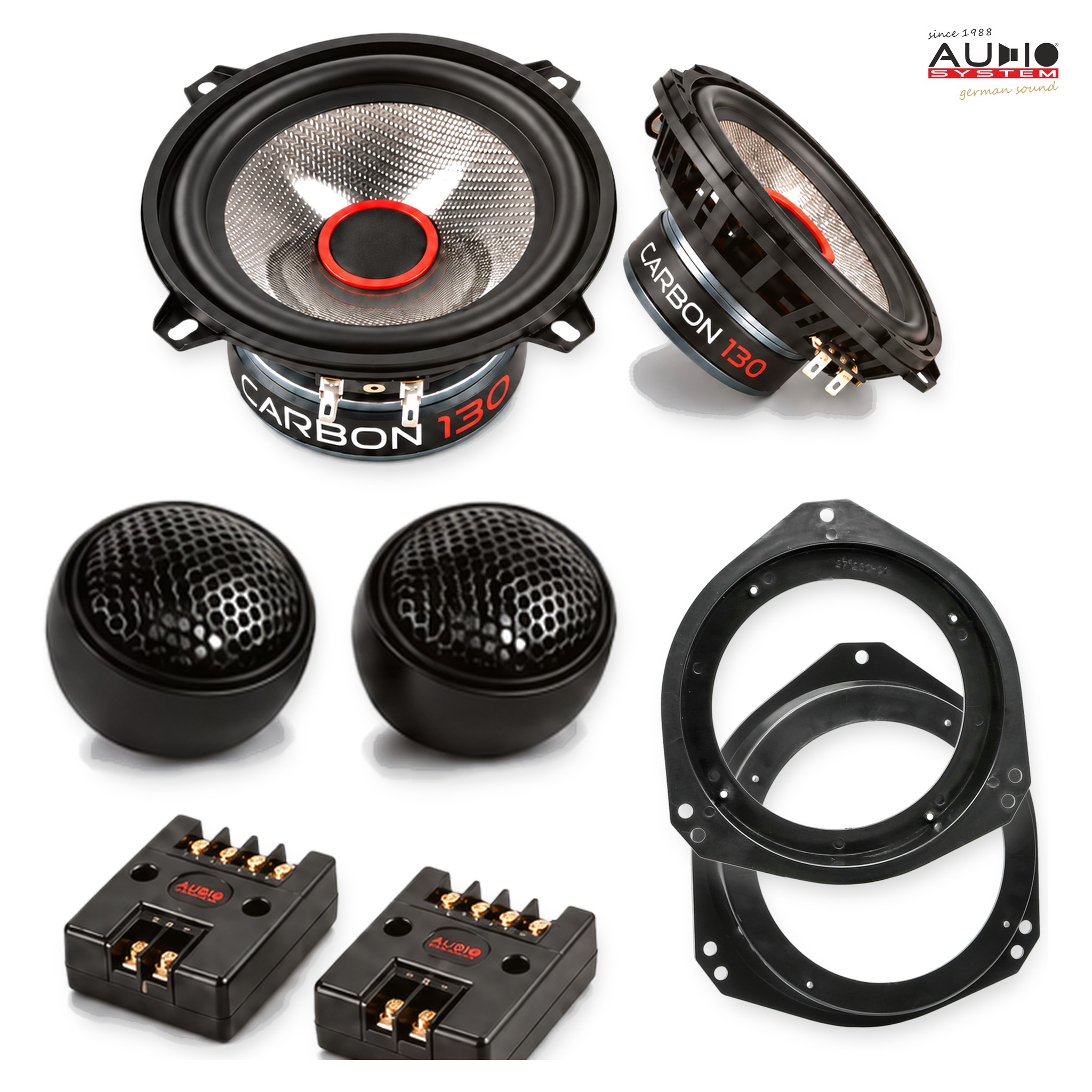 Pachet difuzoare dedicate Opel Vivaro (E7/F7/X83) 2001-2014 - Audio System CARBON 130 mm