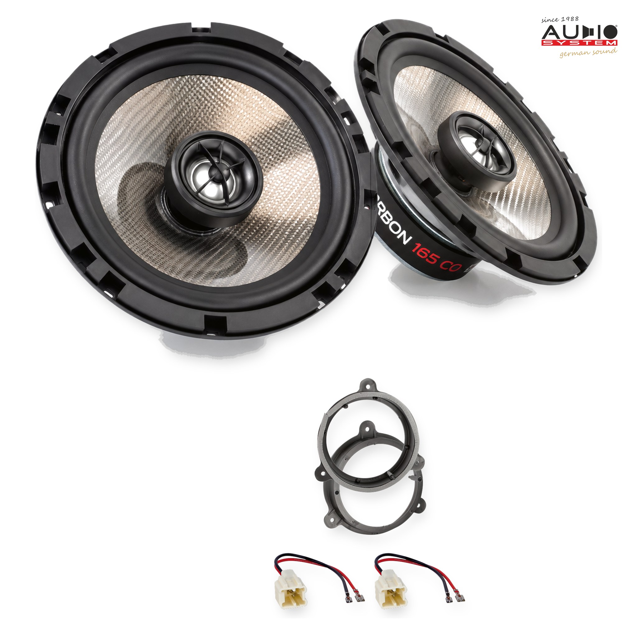 Pachet difuzoare dedicate Renault Laguna III (BT) 2007-2015 - Audio System CARBON 165 mm