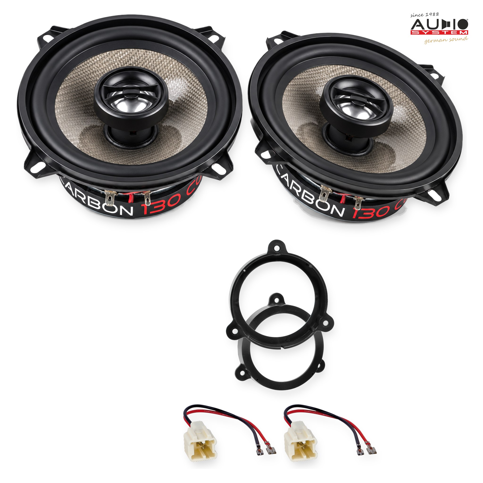 Pachet difuzoare dedicate Renault Megane III (Z) 2008-2014 - Audio System CARBON 130 mm