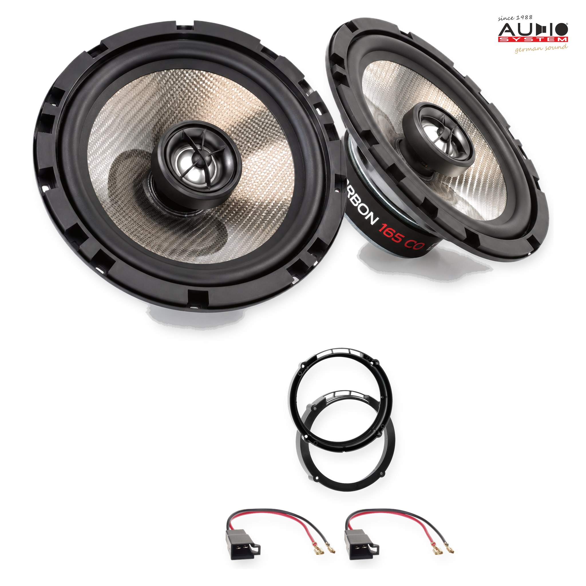 Pachet difuzoare dedicate Seat Leon (1P) 2005-2012 - Audio System CARBON 165 mm