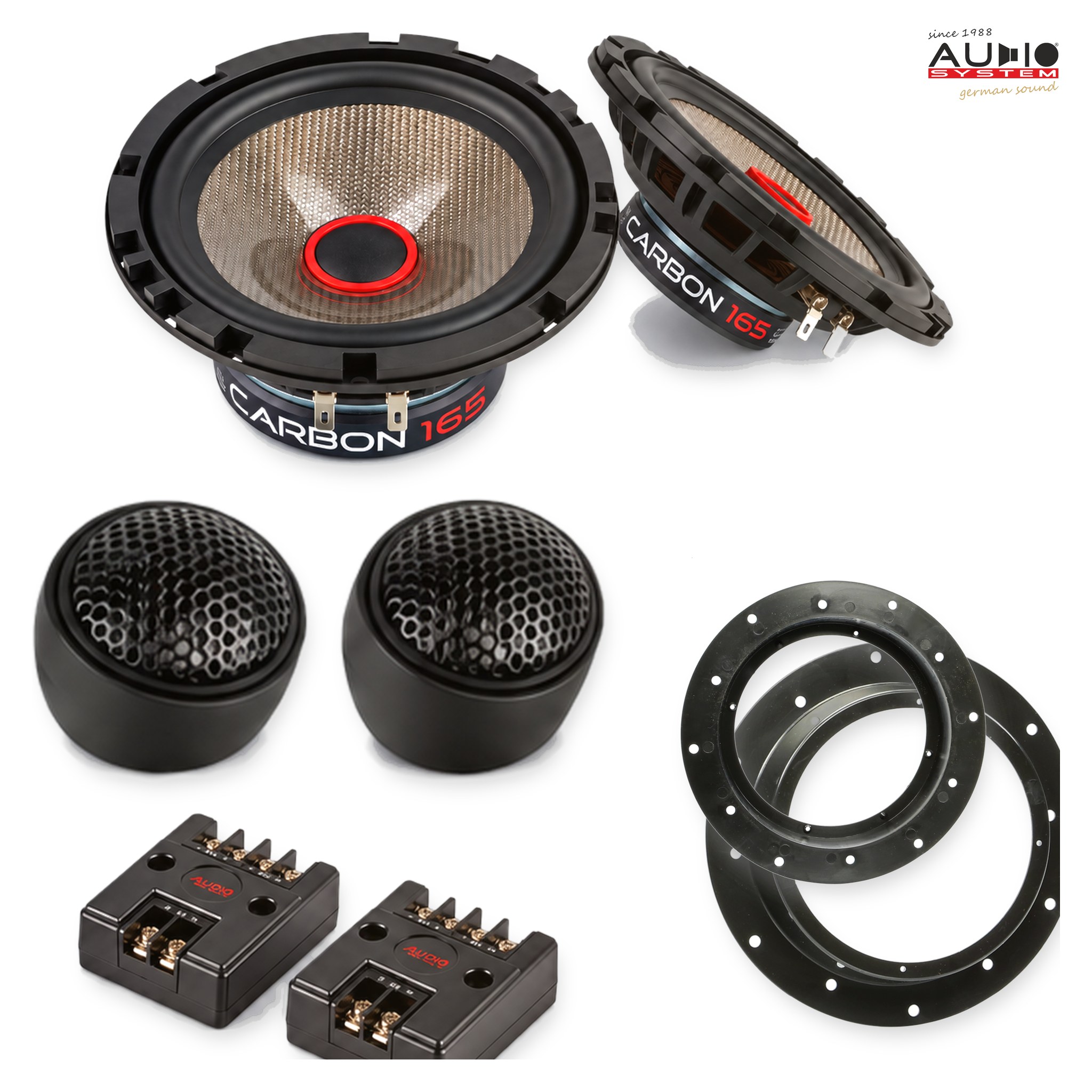 Pachet difuzoare dedicate Skoda Superb (3T) 2008-2013 - Audio System CARBON 165 mm